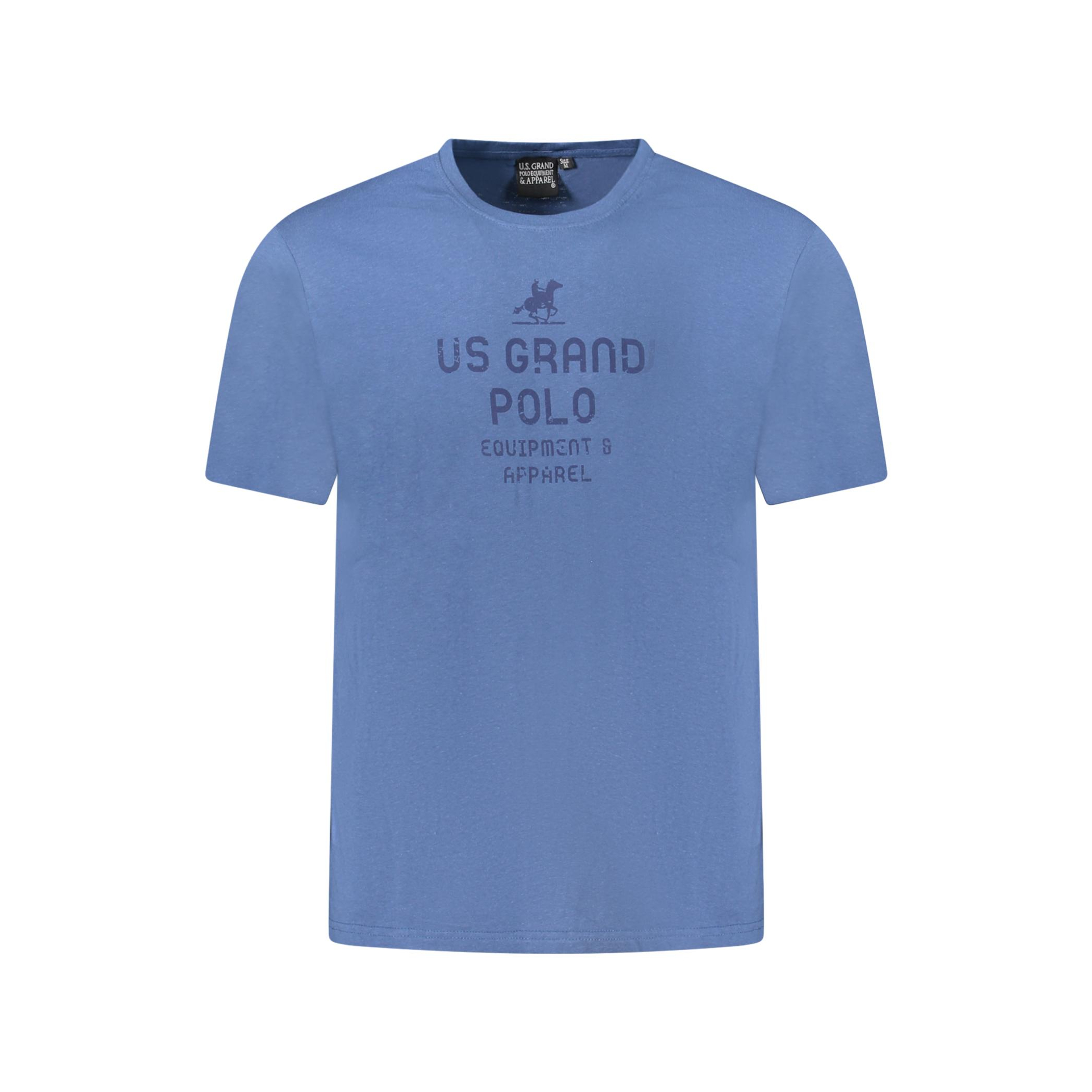 Снимка на Мъжка тениска с къс ръкав us grand polo, синя U.S. GRAND POLO