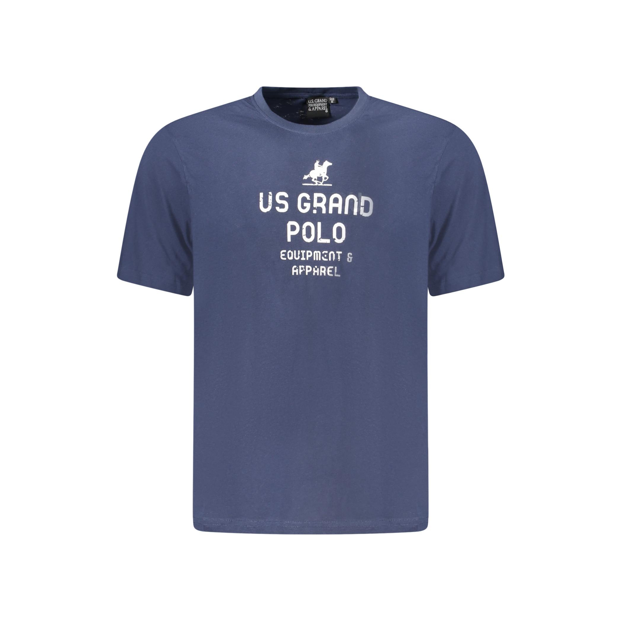 Снимка на Мъжка тениска с къс ръкав us grand polo, синя U.S. GRAND POLO