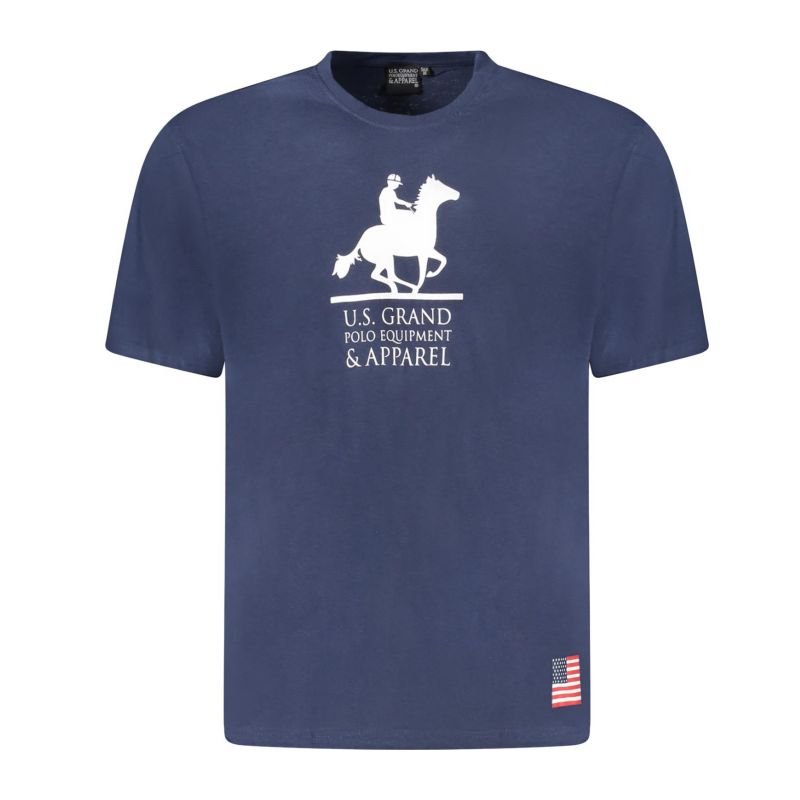 Снимка на Мъжка тениска с къс ръкав us grand polo, синя U.S. GRAND POLO 