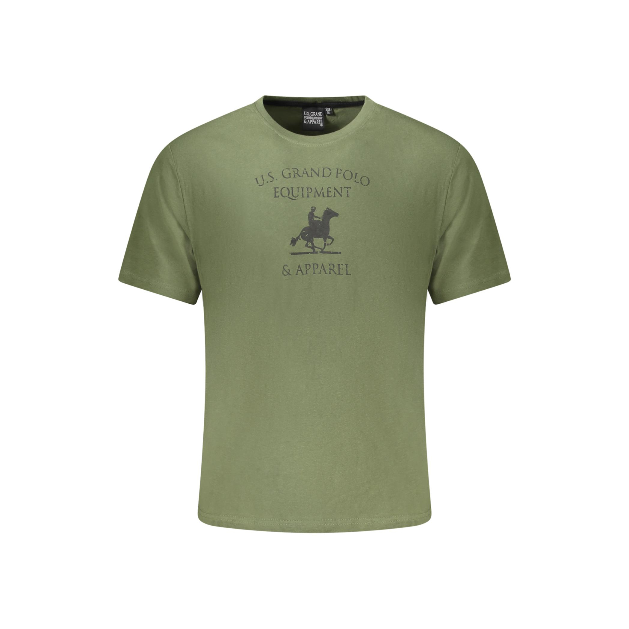 Снимка на Мъжка тениска с къс ръкав us grand в зелена облекла U.S. GRAND