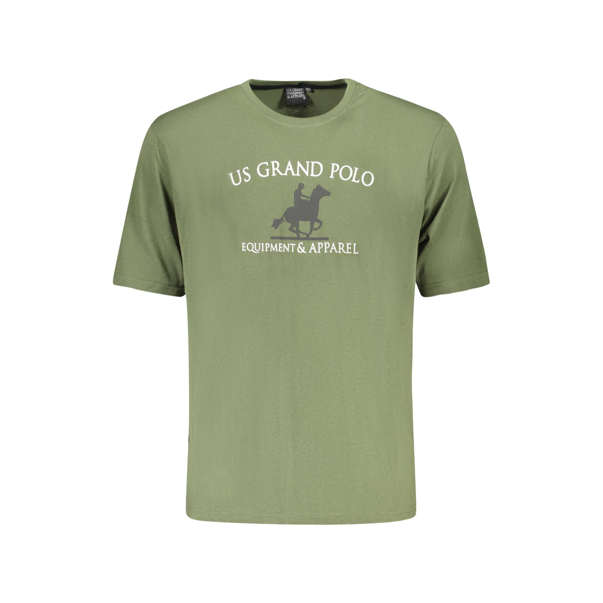 Снимка на Мъжка тениска с къс ръкав us grand в зелено U.S. GRAND