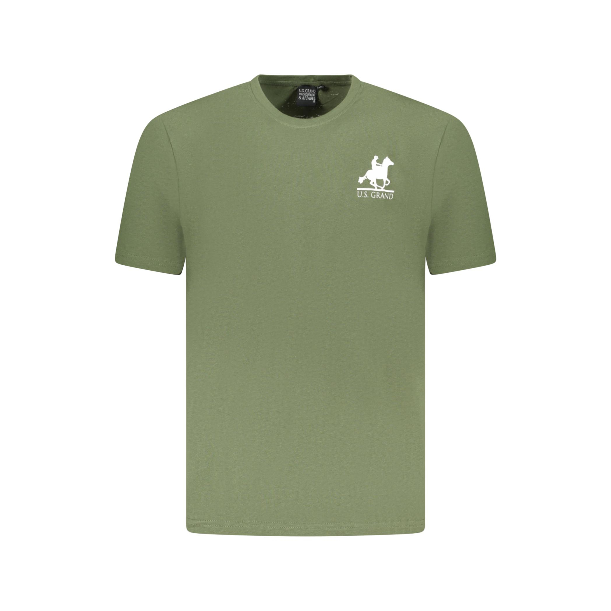 Снимка на Мъжка тениска с къс ръкав us grand в зелено U.S. GRAND