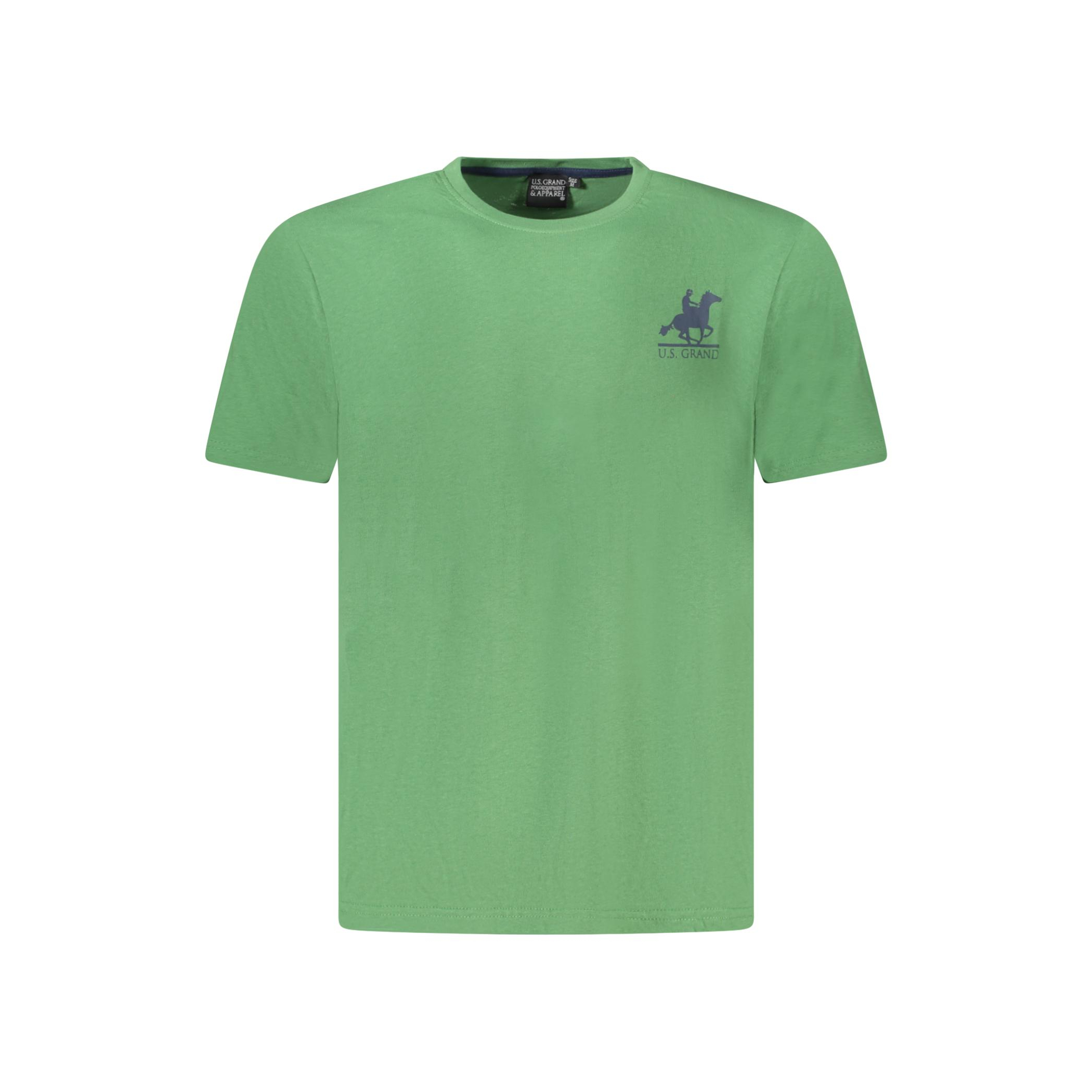 Снимка на Мъжка тениска с къс ръкав us grand в зелено U.S. GRAND