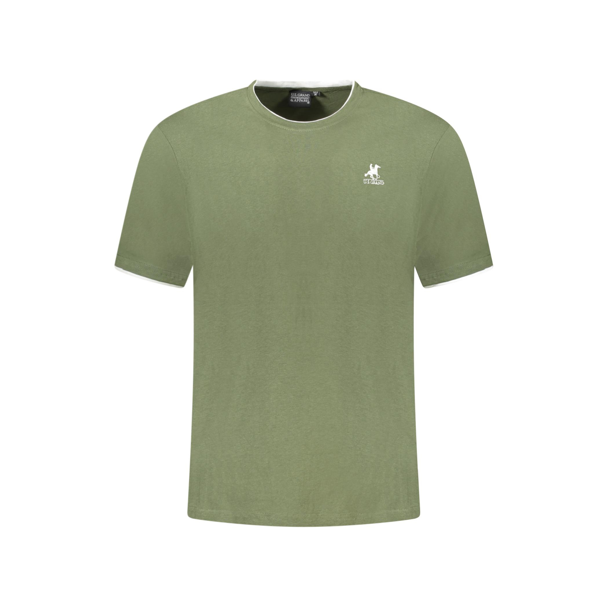 Снимка на Мъжка тениска с къс ръкав us grand в зелено U.S. GRAND