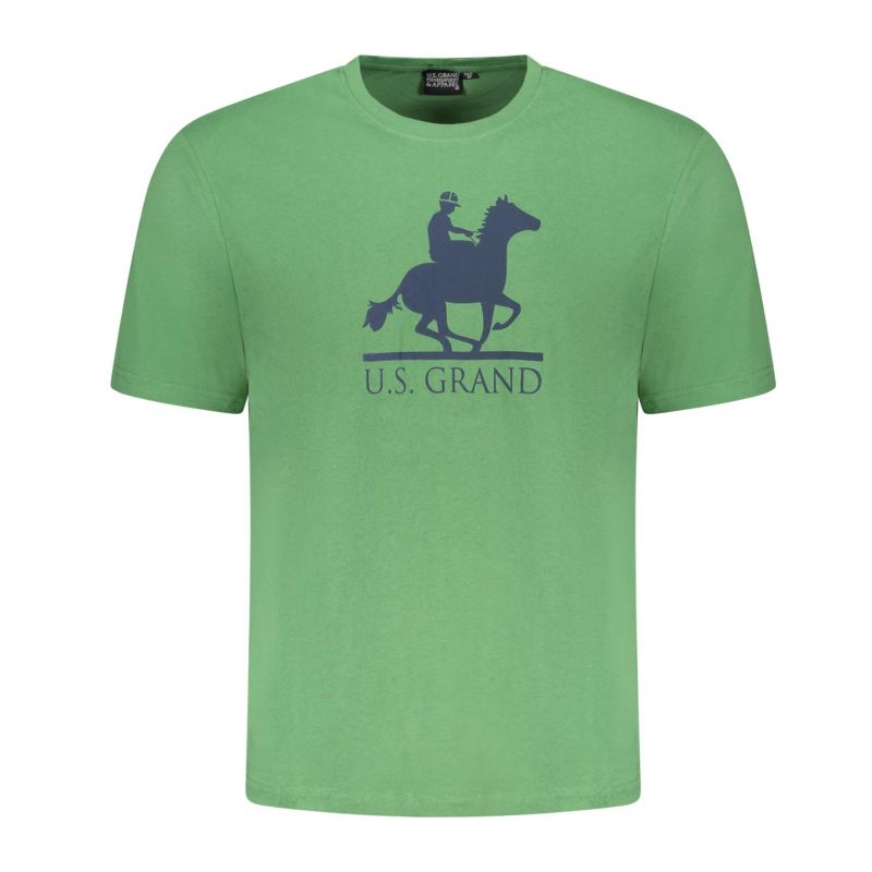 Снимка на Мъжка тениска с къс ръкав us grand в зелено U.S. GRAND