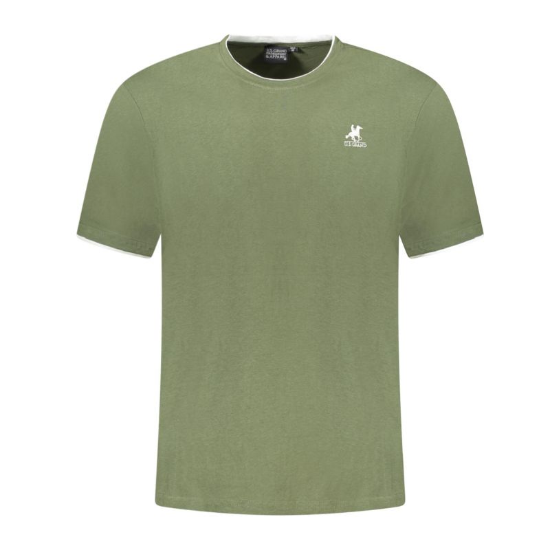 Мъжка тениска с къс ръкав us grand в зелено