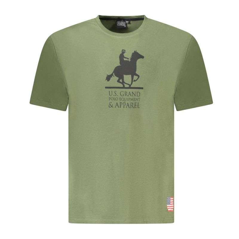 Мъжка тениска с къс ръкав us grand в зелено
