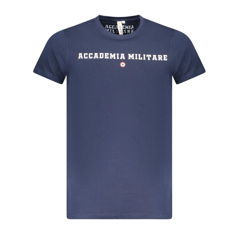 Снимка на Мъжка тениска с къс ръкав военна академия синя ACCADEMIA MILITARE 