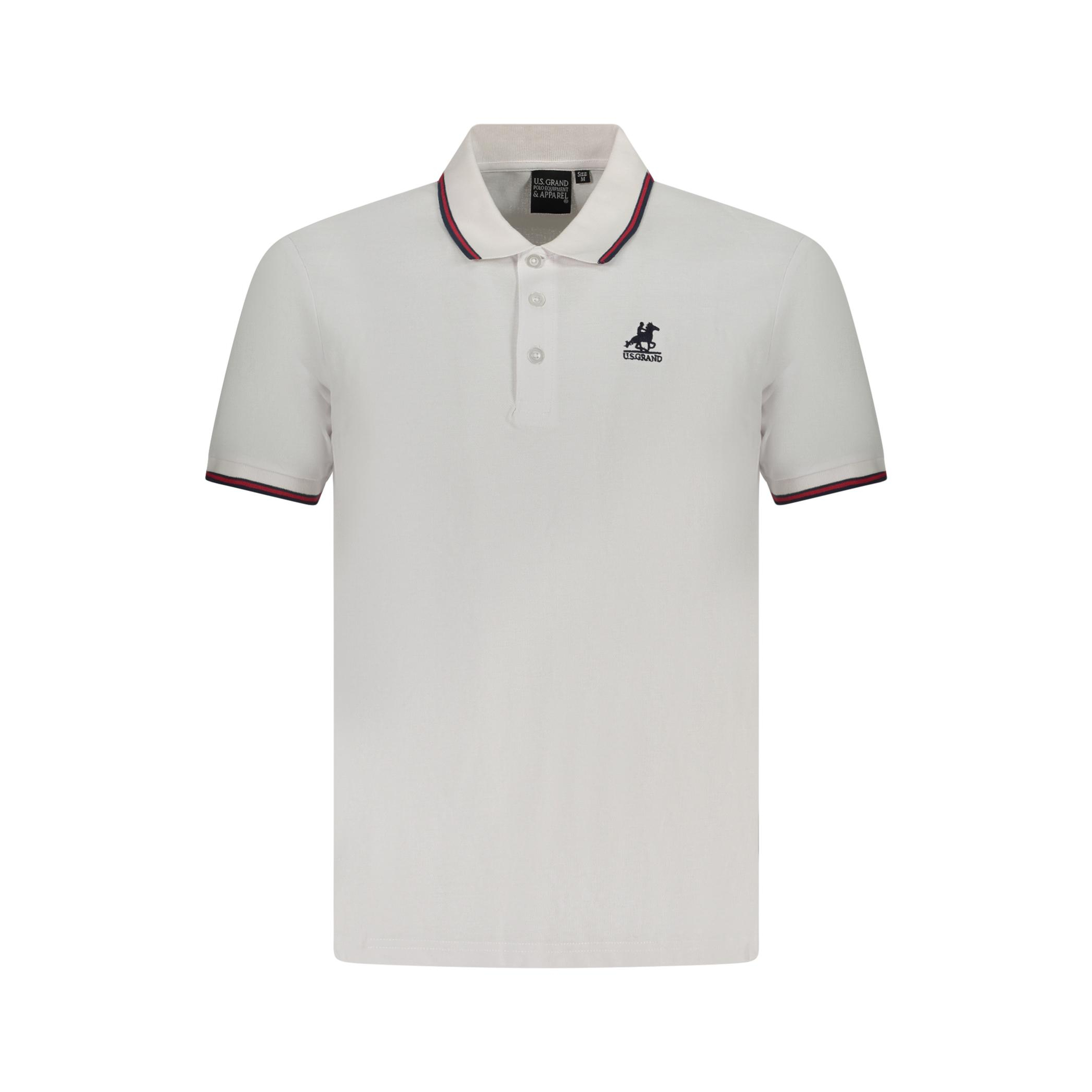 Снимка на Мъжка тениска us grand polo с къс ръкав, бяла U.S. GRAND