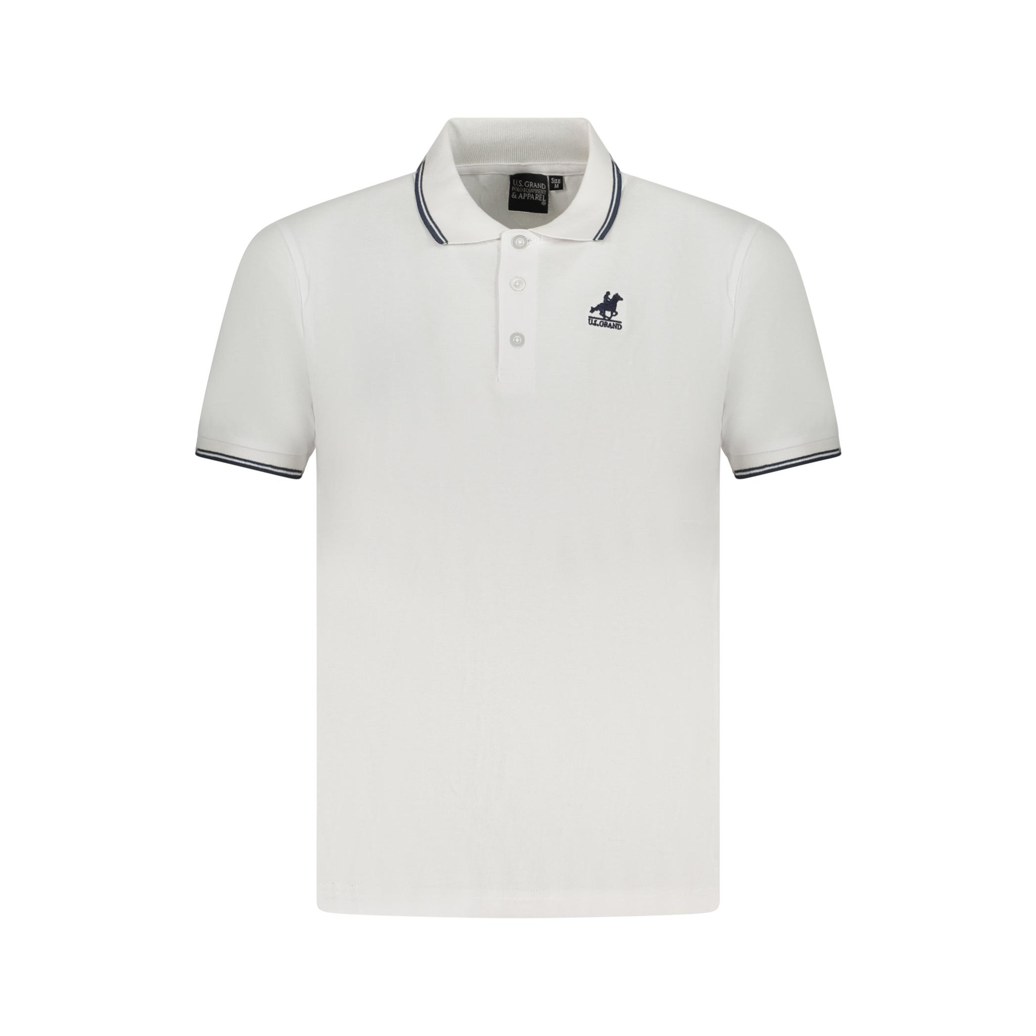 Снимка на Мъжка тениска us grand polo с къс ръкав, бяла U.S. GRAND