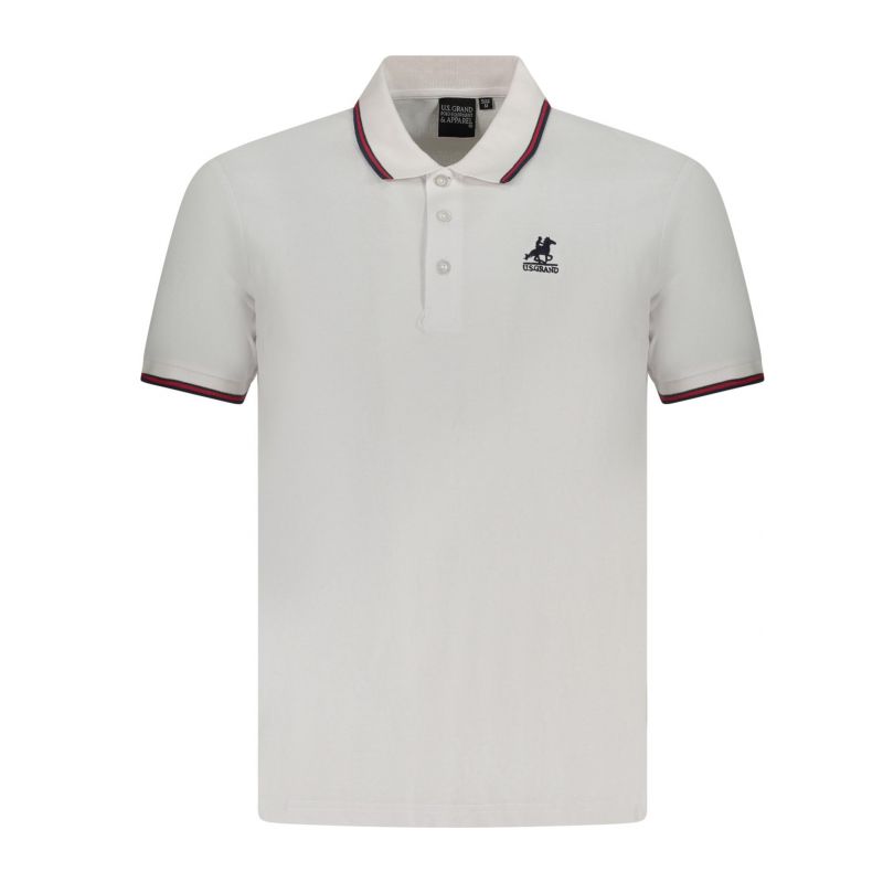 Снимка на Мъжка тениска us grand polo с къс ръкав, бяла U.S. GRAND