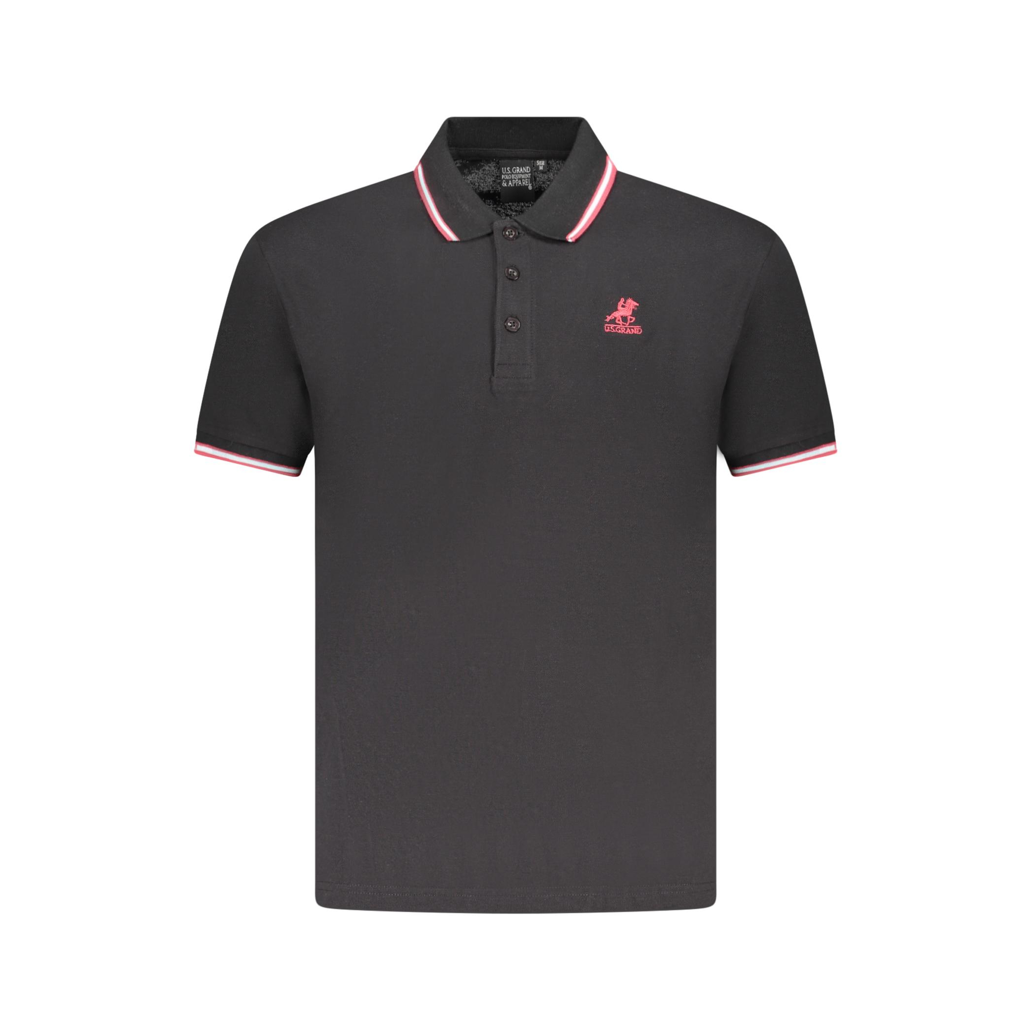 Снимка на Мъжка тениска us grand polo с къс ръкав, черна U.S. GRAND