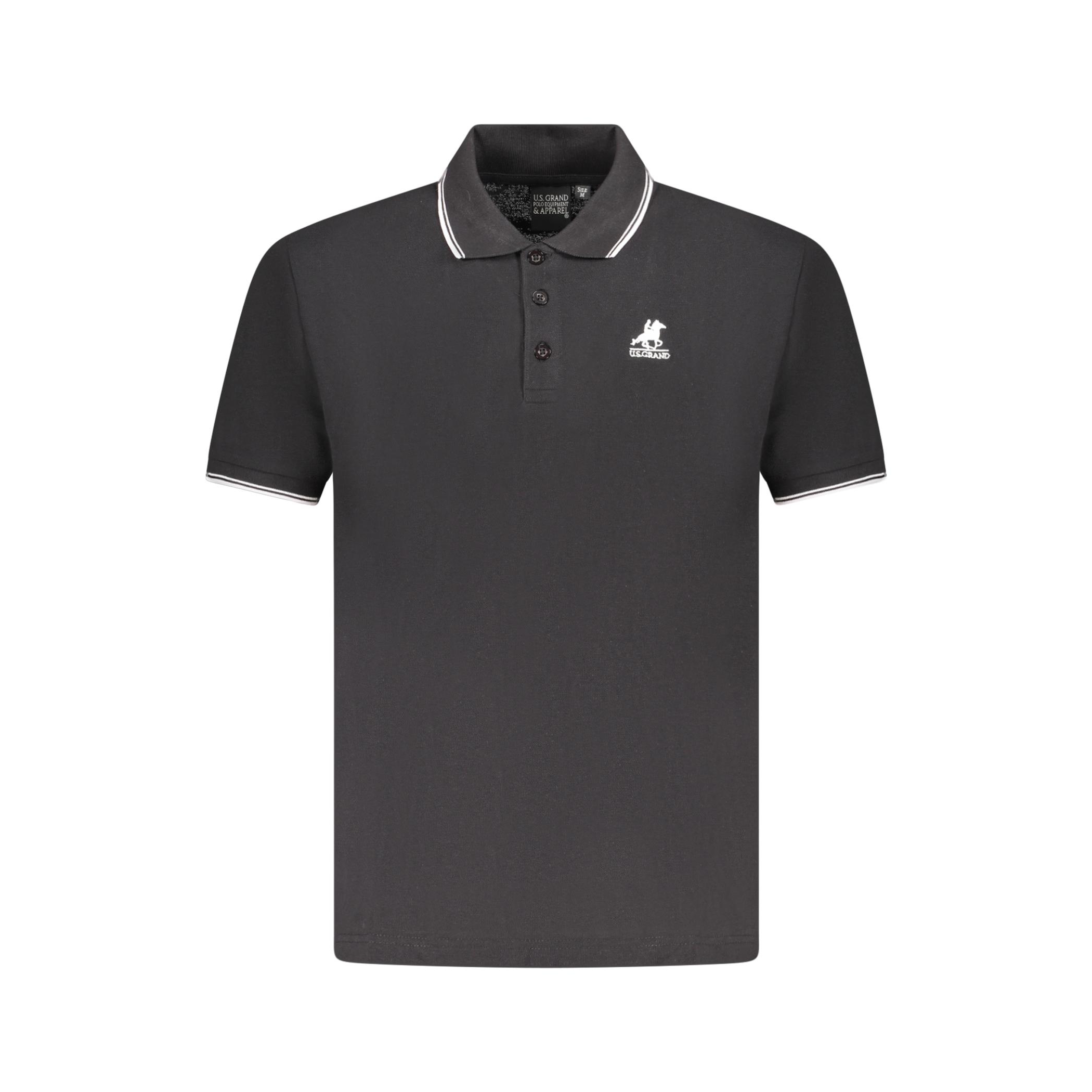 Снимка на Мъжка тениска us grand polo с къс ръкав, черна U.S. GRAND