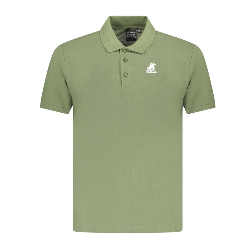 Мъжка тениска us grand polo с къс ръкав, зелена
