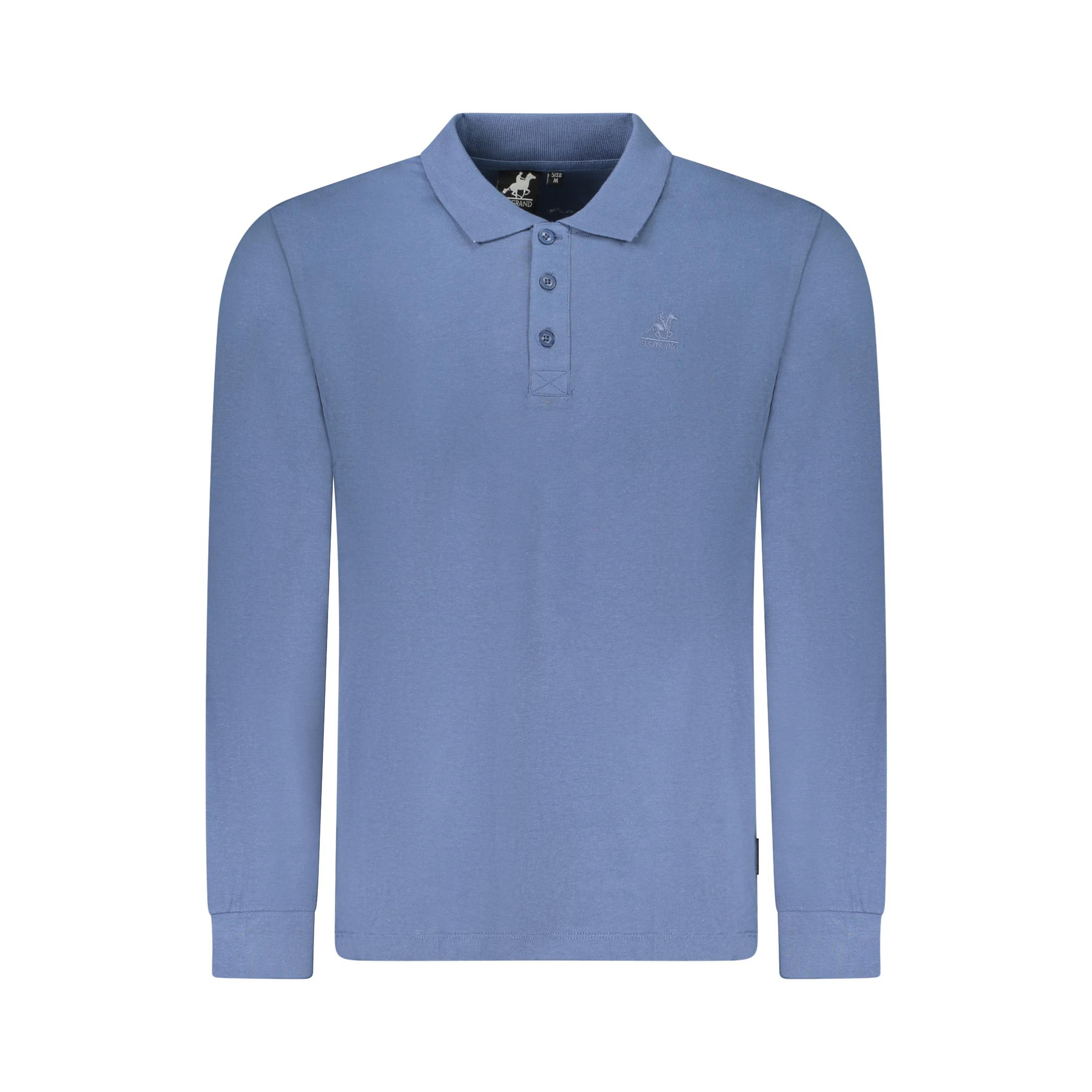 Снимка на Мъжка тениска us grand с дълъг ръкав, синя U.S. GRAND