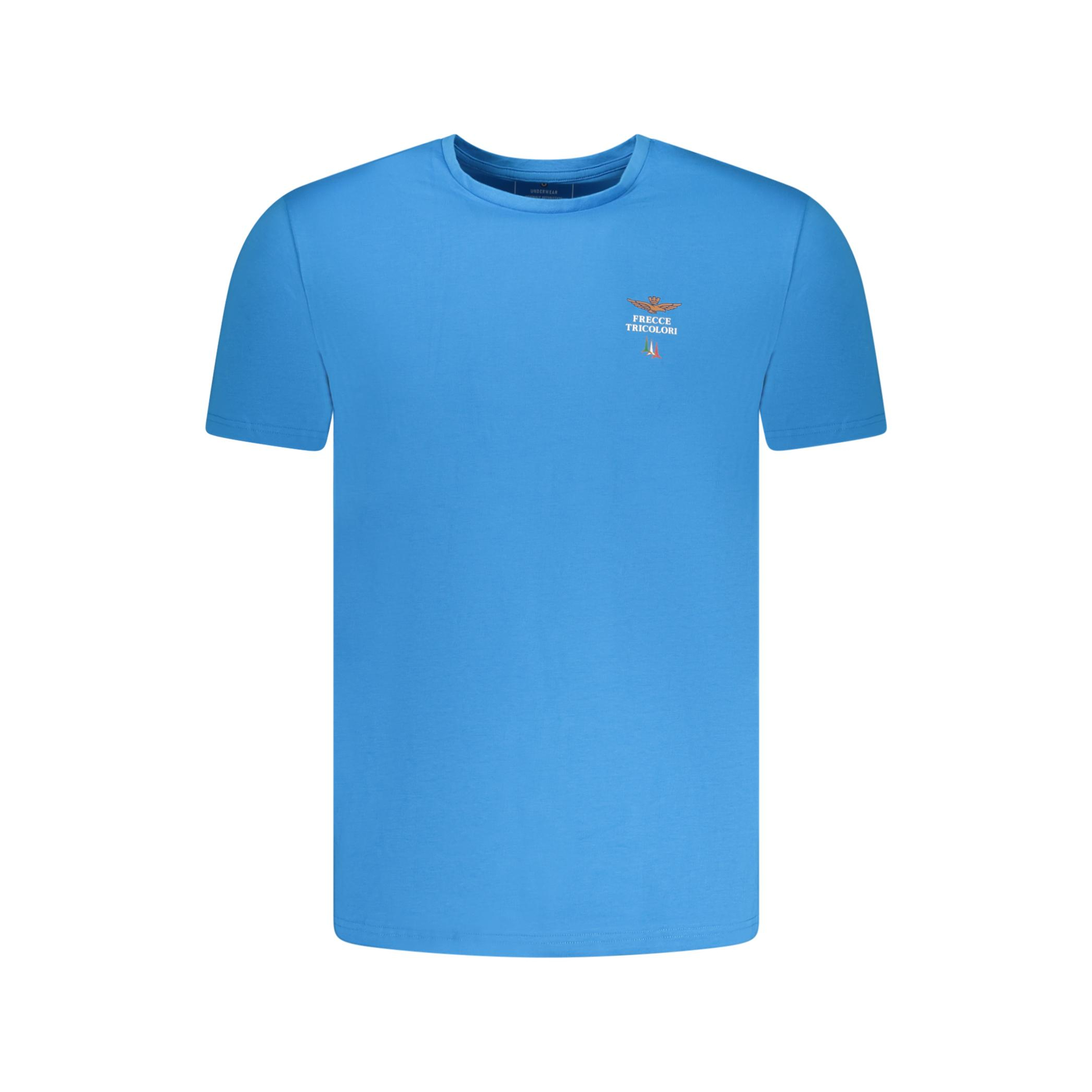 Снимка на Мъжка тениска за връхно облекло в светлосиня цветна AERONAUTICA MILITARE