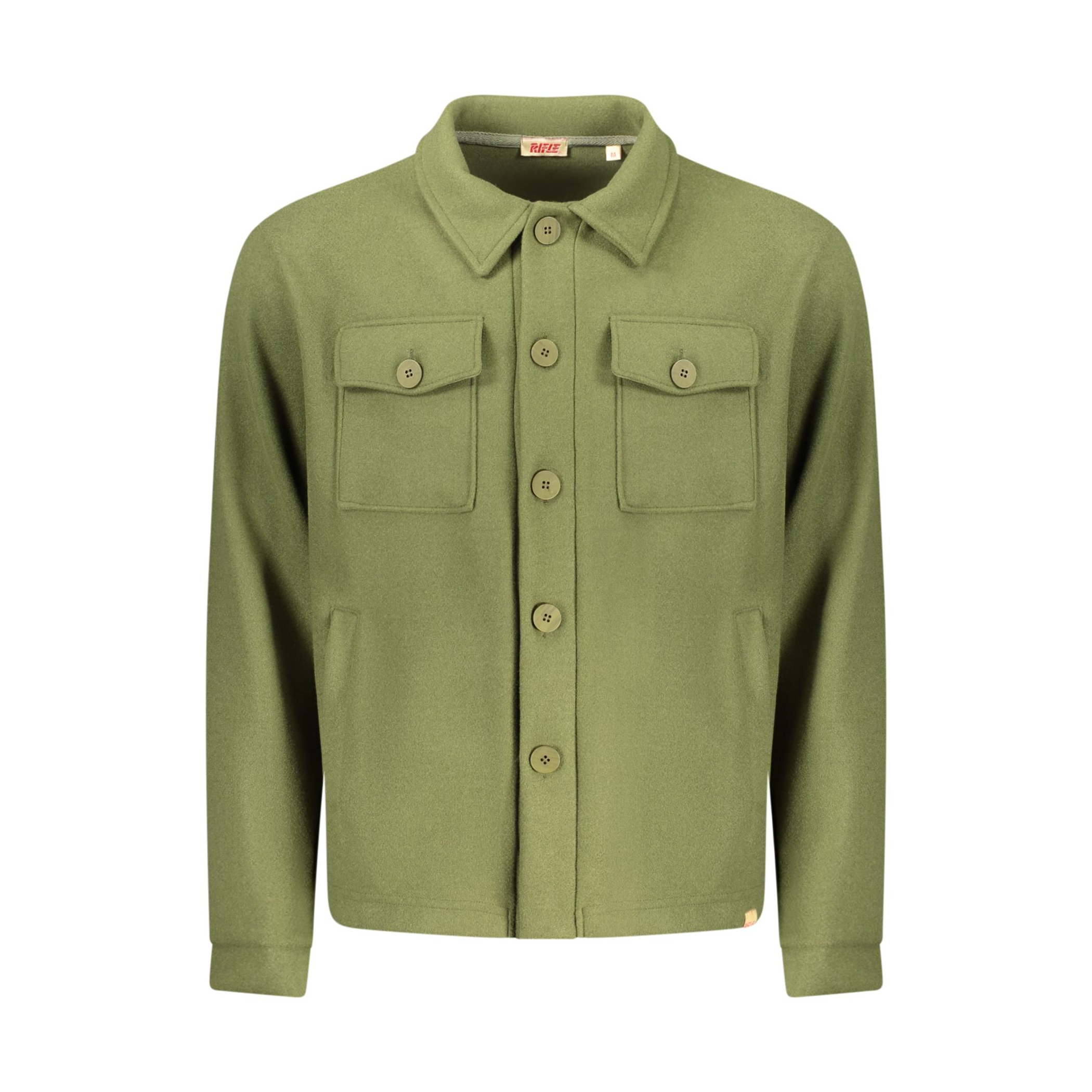 Снимка на Мъжка зелена риза с дълъг ръкав с пушка RIFLE