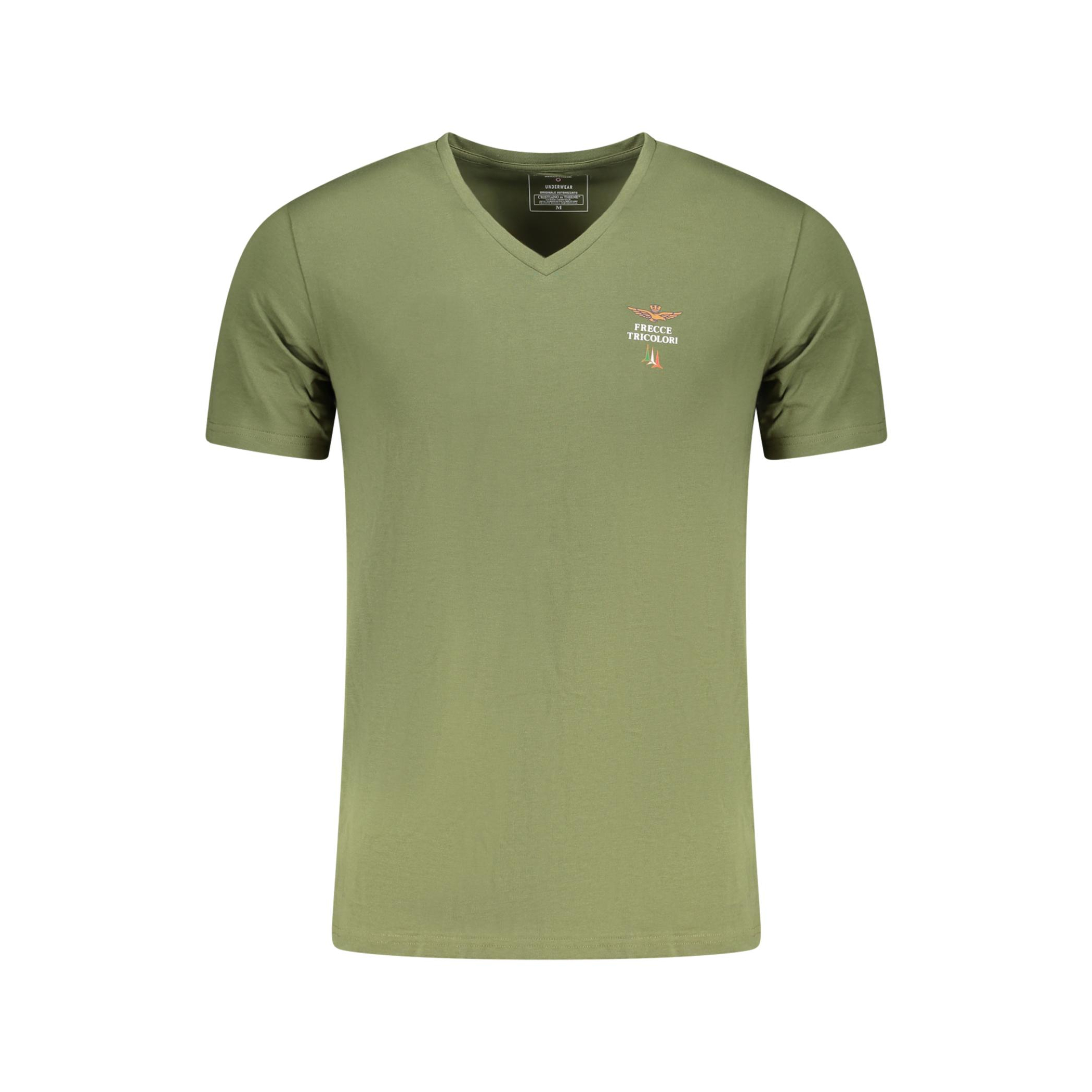 Снимка на Мъжка зелена тениска за открито  AERONAUTICA MILITARE