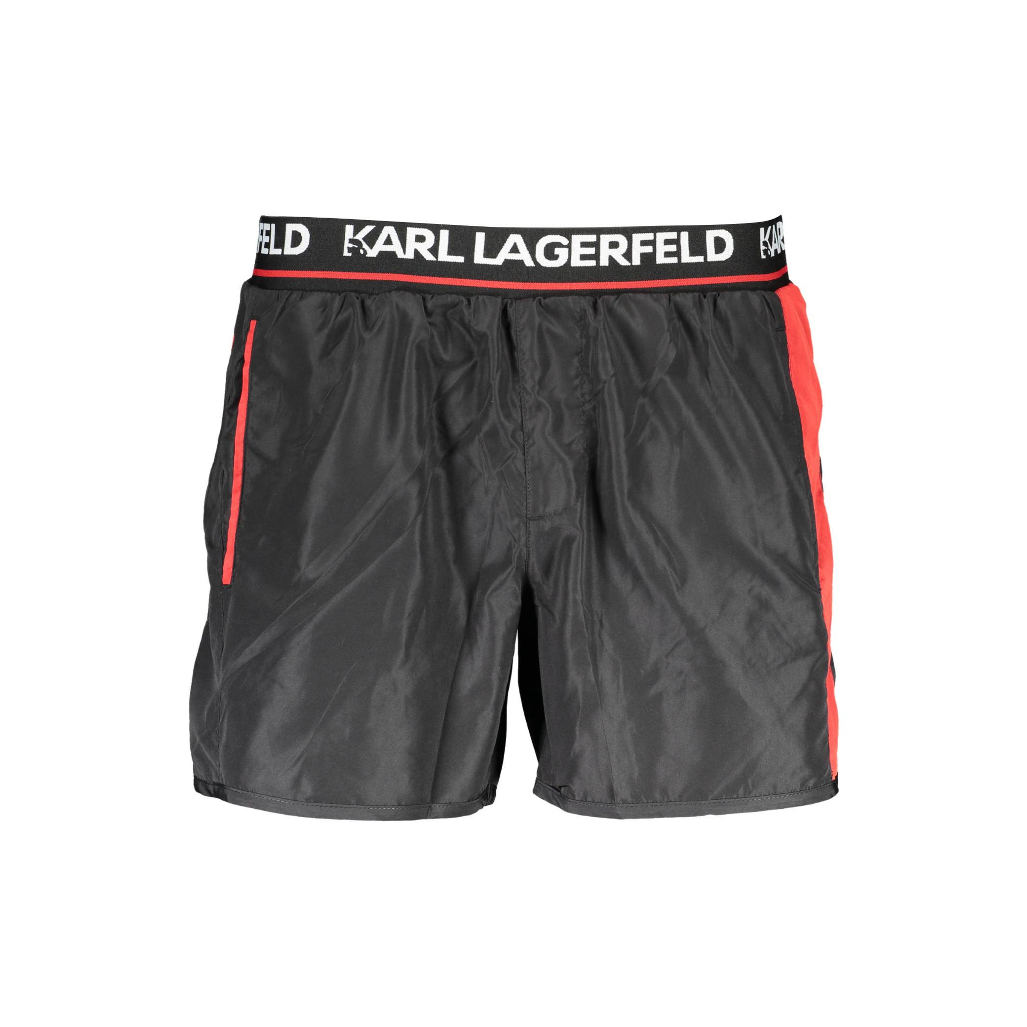 Снимка на Мъжки бански костюм  beachwell, черен, долнище KARL LAGERFELD
