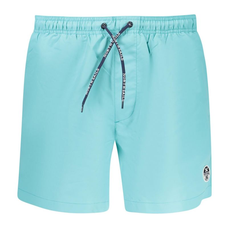 Мъжки бански костюм със син долнище