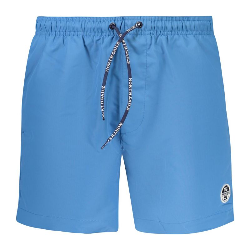 Мъжки бански костюм със син долнище