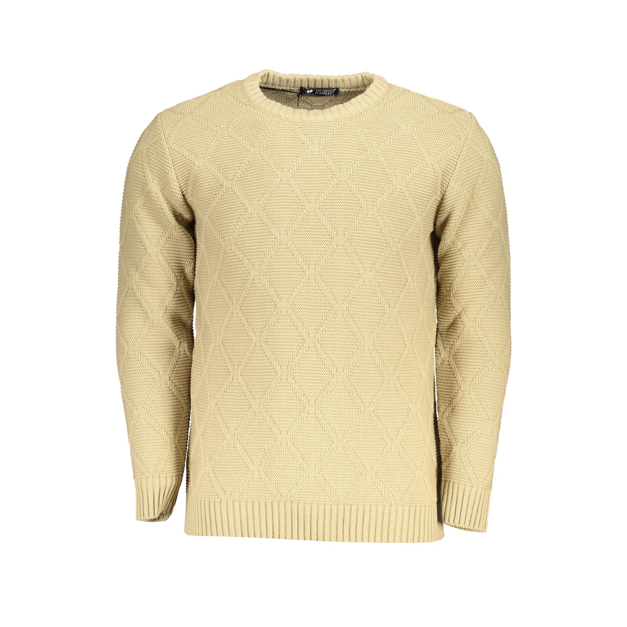 Снимка на Мъжки бежов пуловер us grand U.S. GRAND