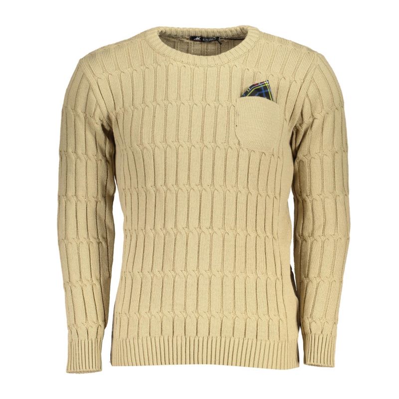 Снимка на Мъжки бежов пуловер us grand U.S. GRAND 