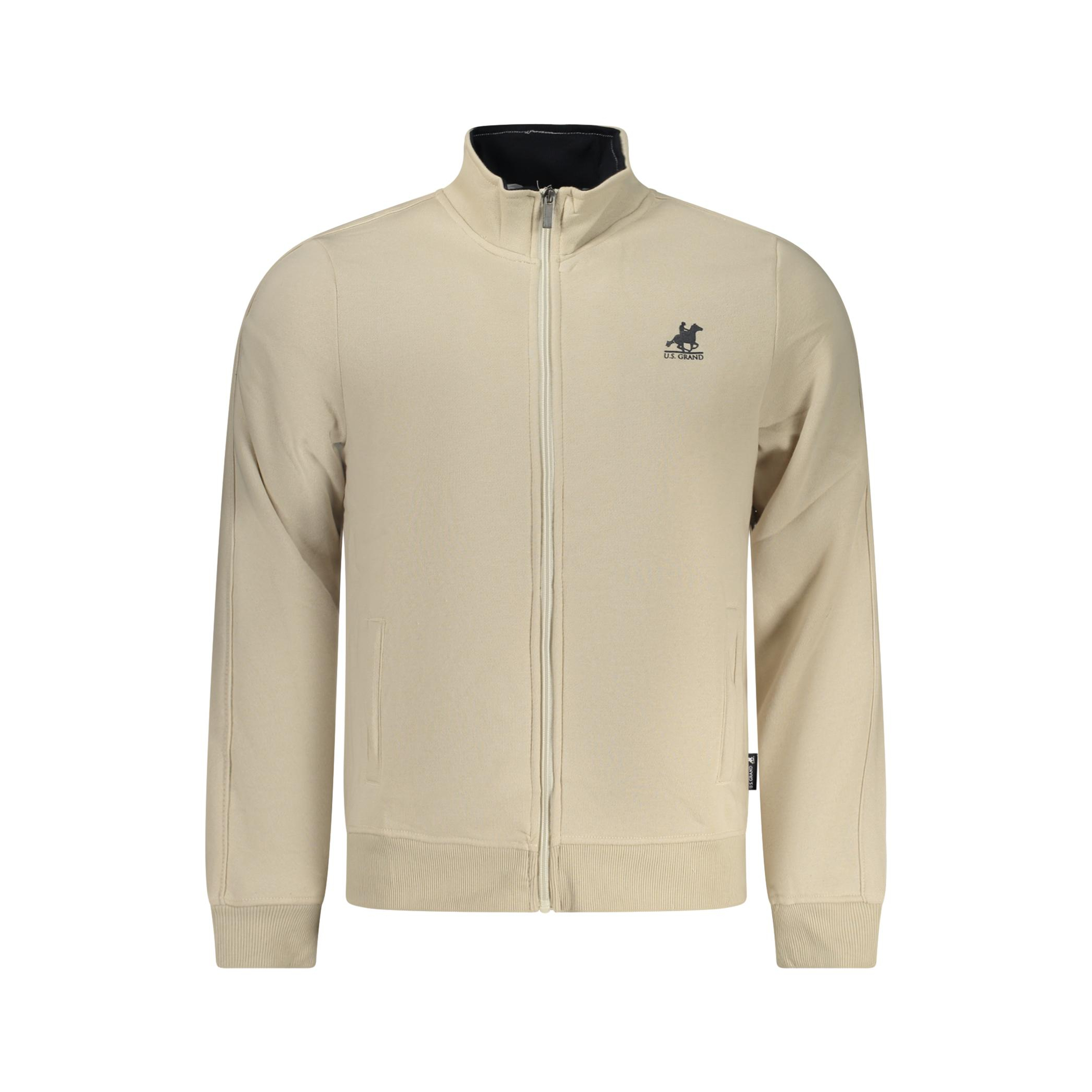 Снимка на Мъжки бежов суитшърт с цип us grand U.S. GRAND