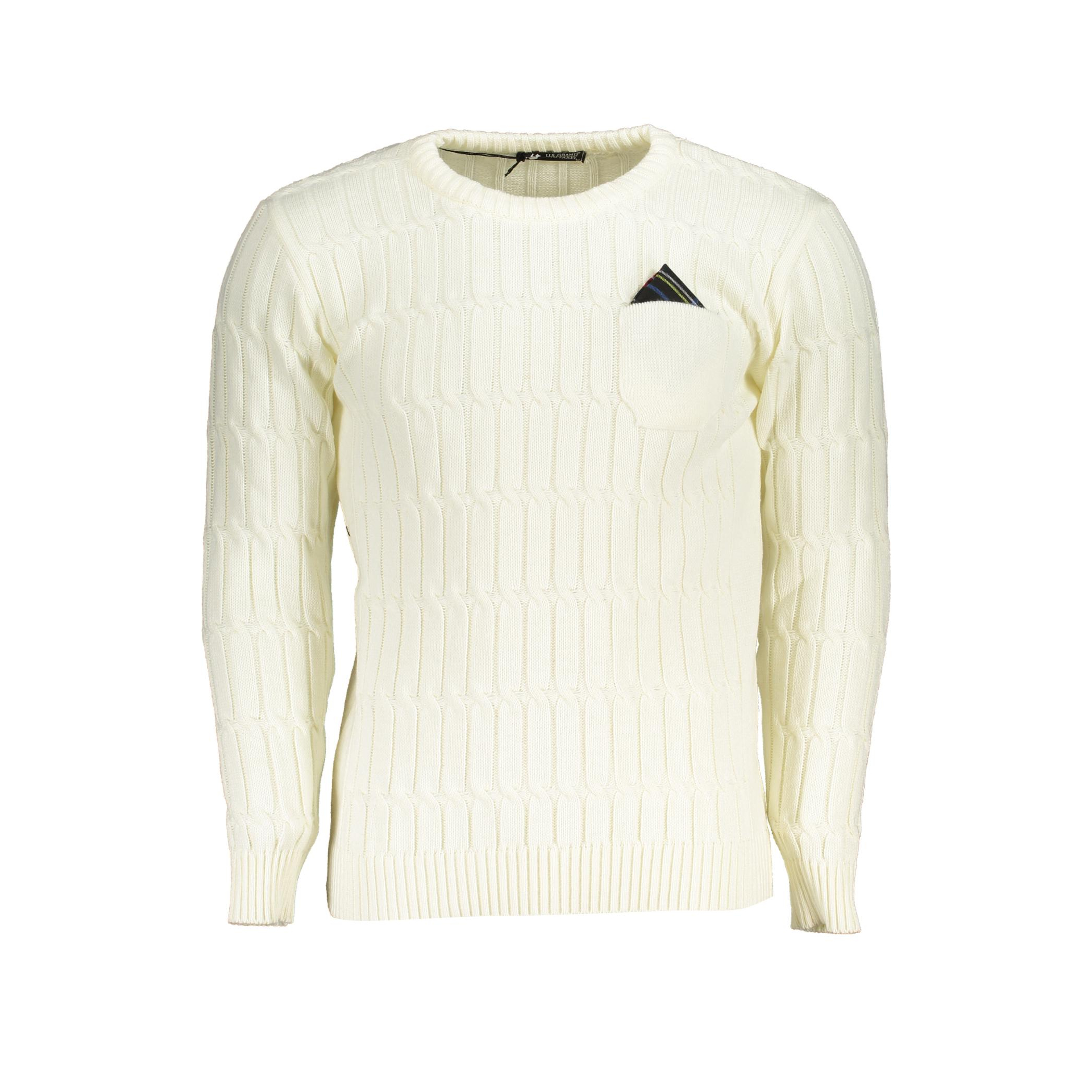 Снимка на Мъжки бял пуловер us grand U.S. GRAND