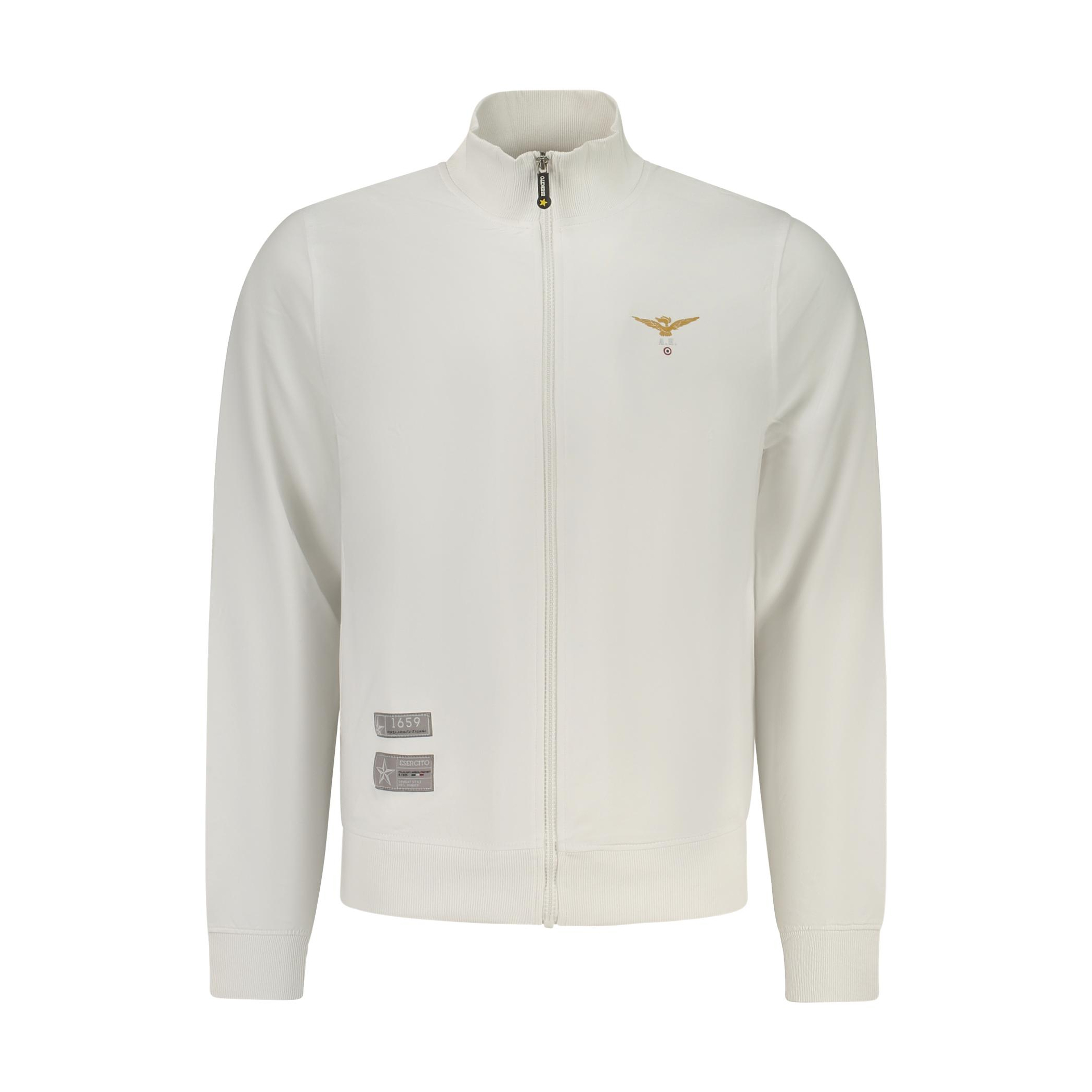 Снимка на Мъжки бял суитшър с цип, военна академия ACCADEMIA MILITARE