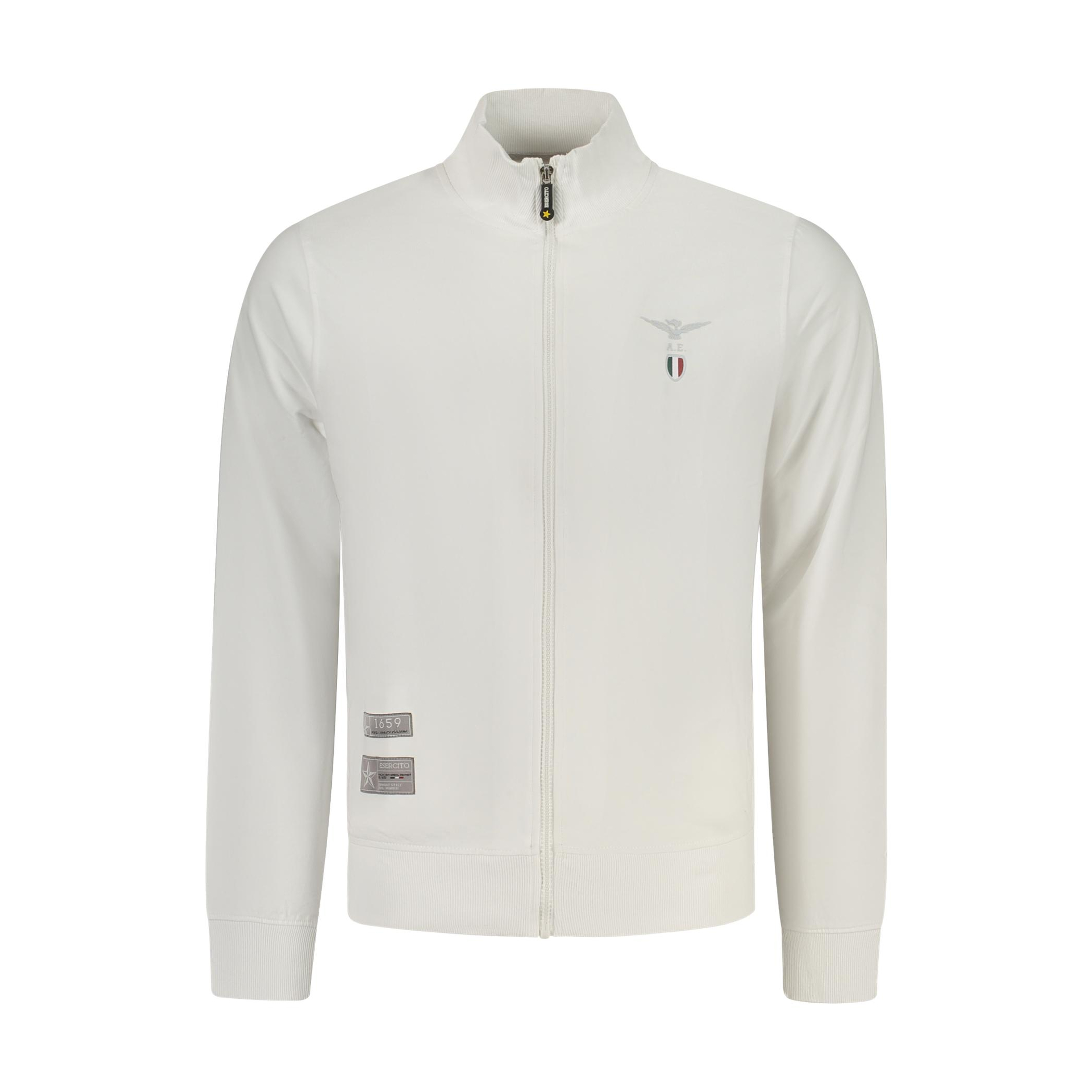 Снимка на Мъжки бял суитшър с цип, военна академия ACCADEMIA MILITARE