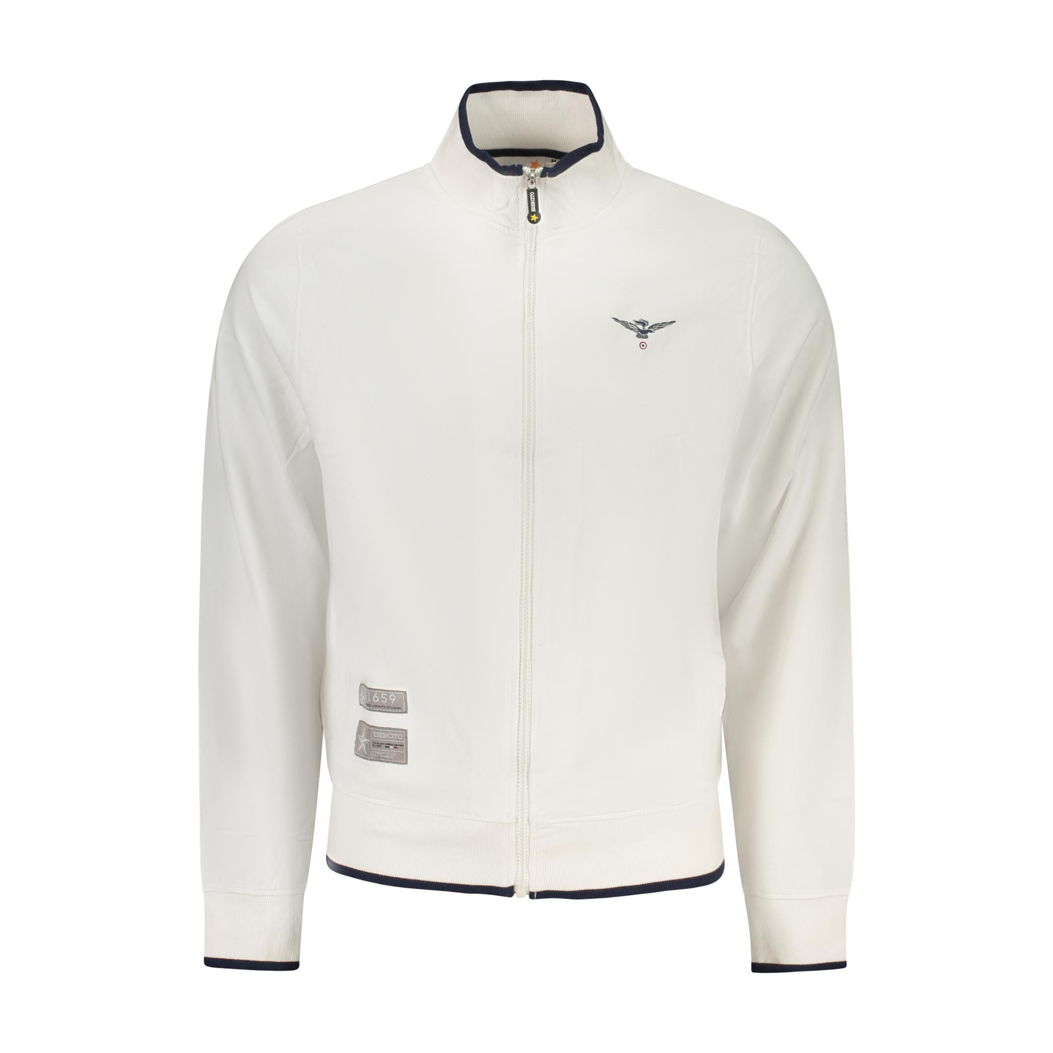 Снимка на Мъжки бял суитшър с цип, военна академия ACCADEMIA MILITARE