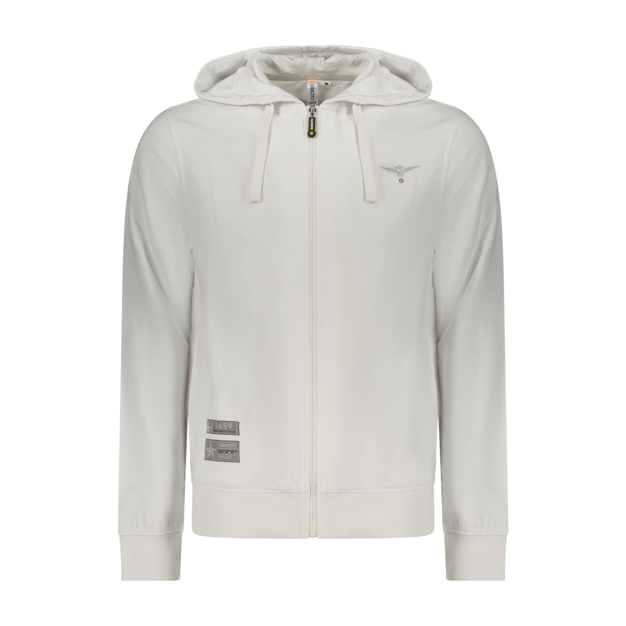 Снимка на Мъжки бял суитшър с цип, военна академия ACCADEMIA MILITARE