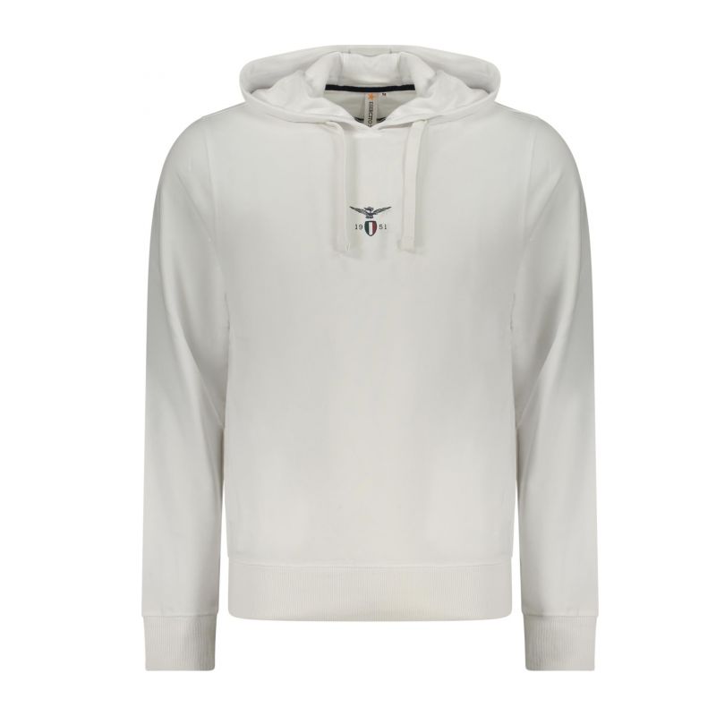 Мъжки бял суитшър с цип, военна академия