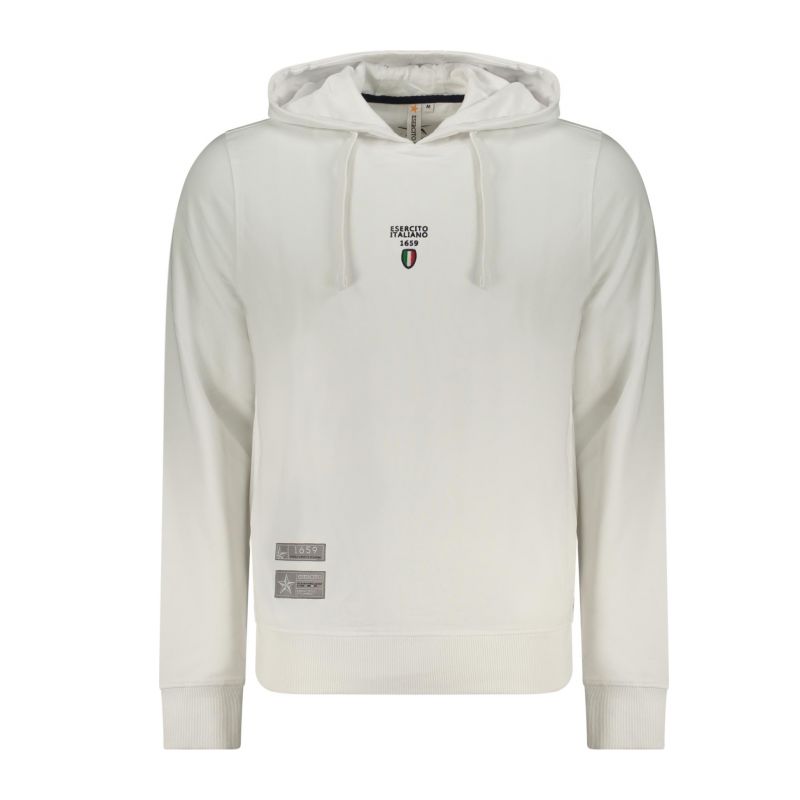 Мъжки бял суитшър с цип, военна академия