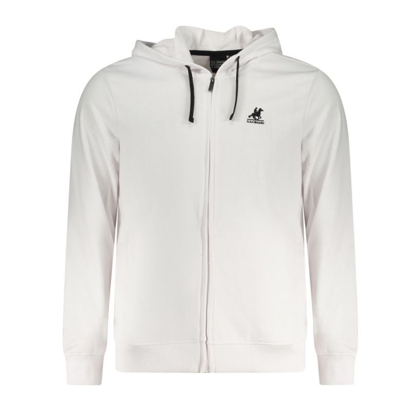 Снимка на Мъжки бял суитшърт с цип us grand U.S. GRAND 