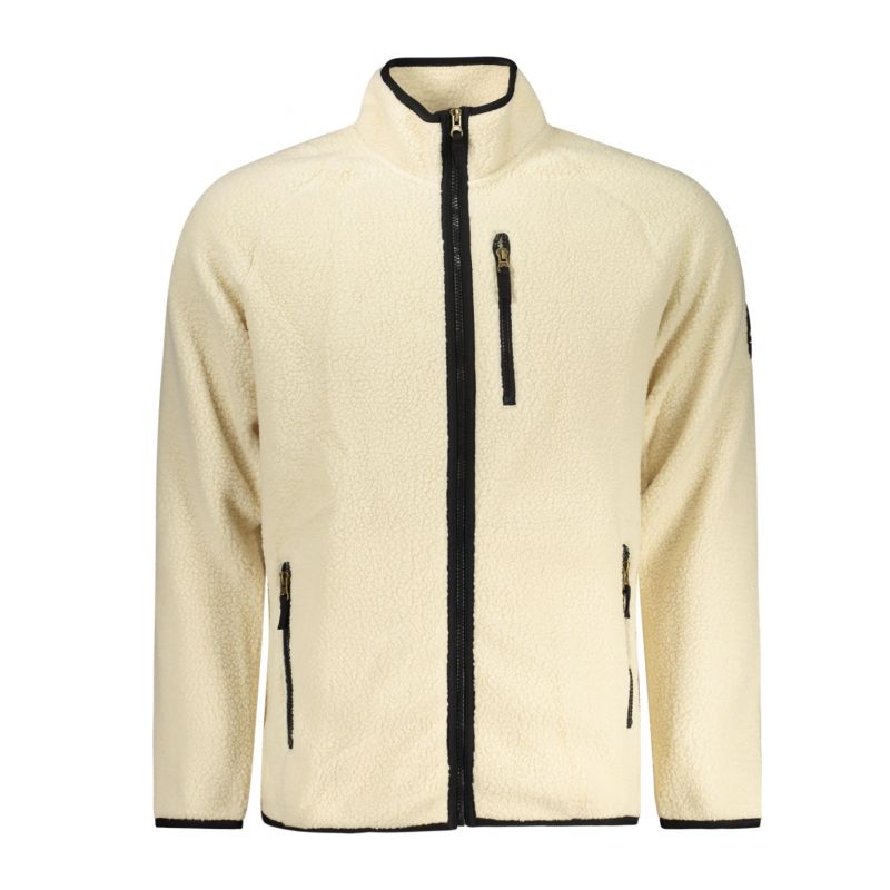 Мъжки бял суитшърт с цип us grand