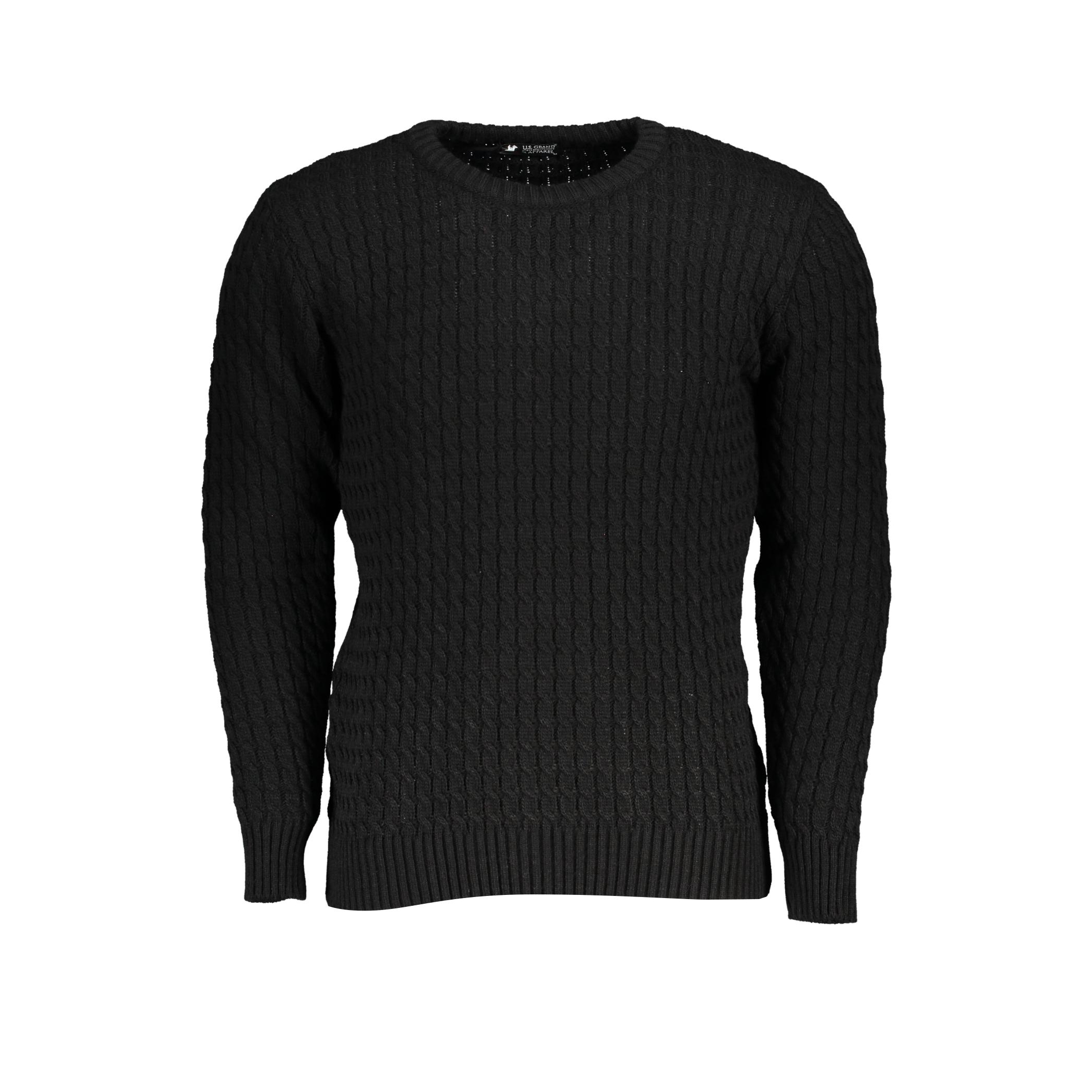 Снимка на Мъжки черен пуловер us grand U.S. GRAND