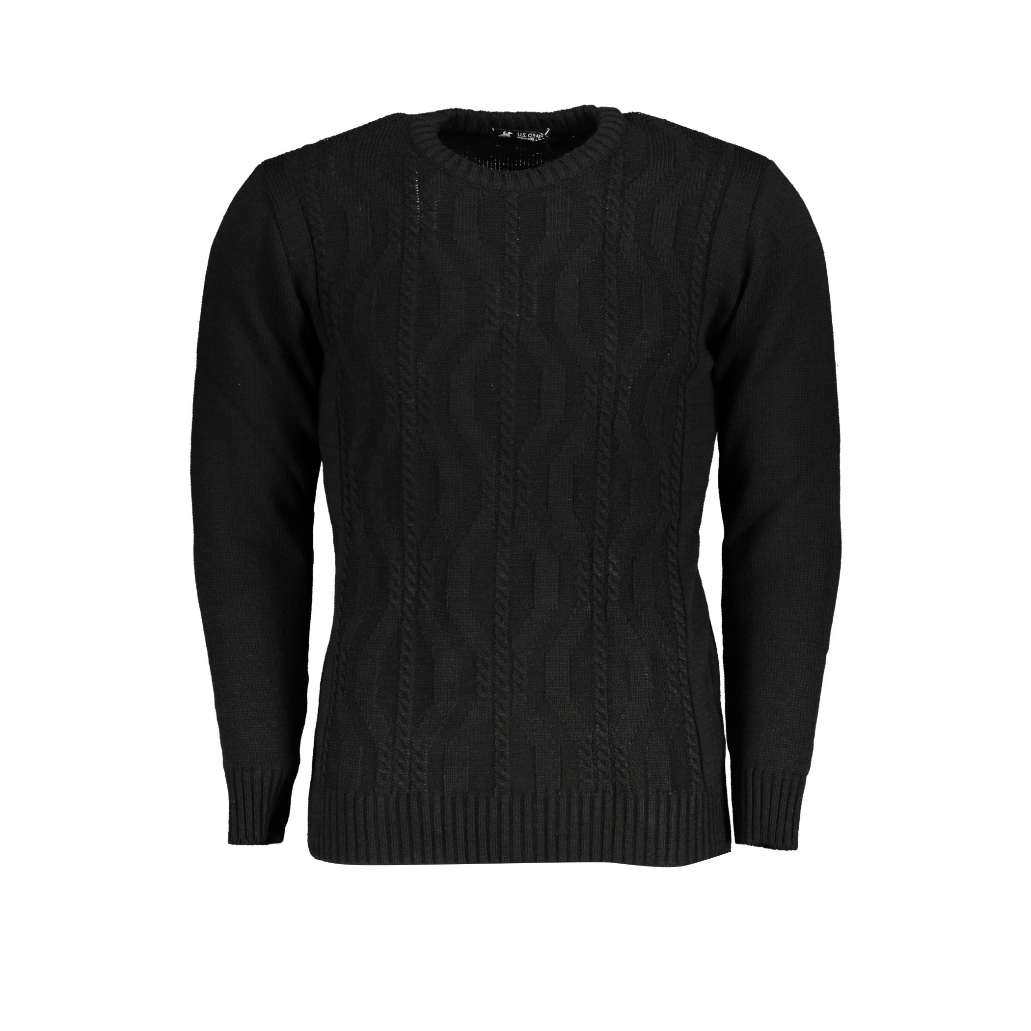 Снимка на Мъжки черен пуловер us grand U.S. GRAND