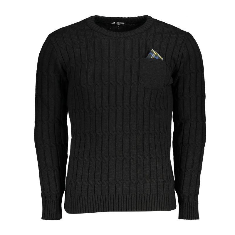 Снимка на Мъжки черен пуловер us grand U.S. GRAND 