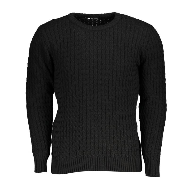 Мъжки черен пуловер us grand