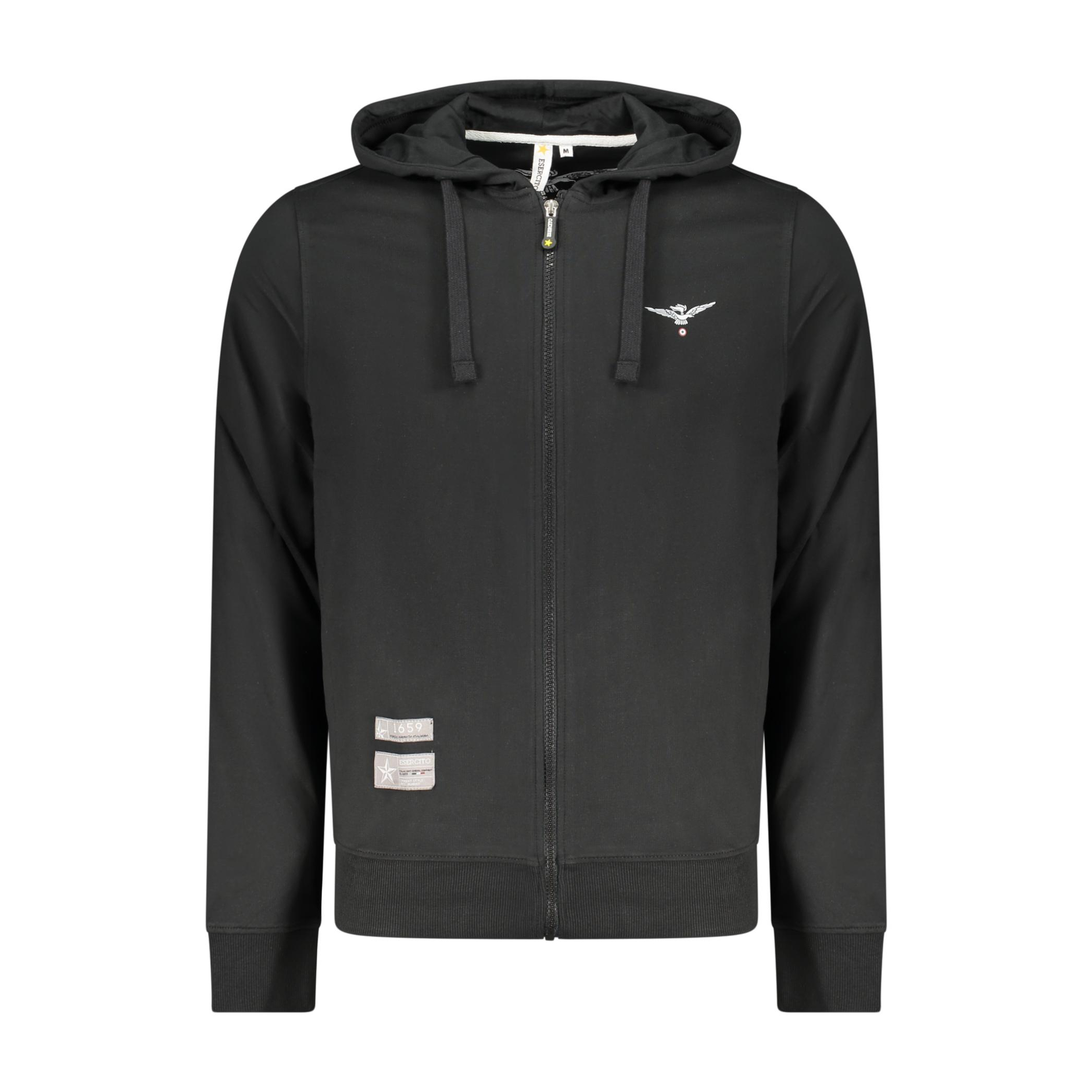 Снимка на Мъжки черен суитшър с цип, военна академия ACCADEMIA MILITARE