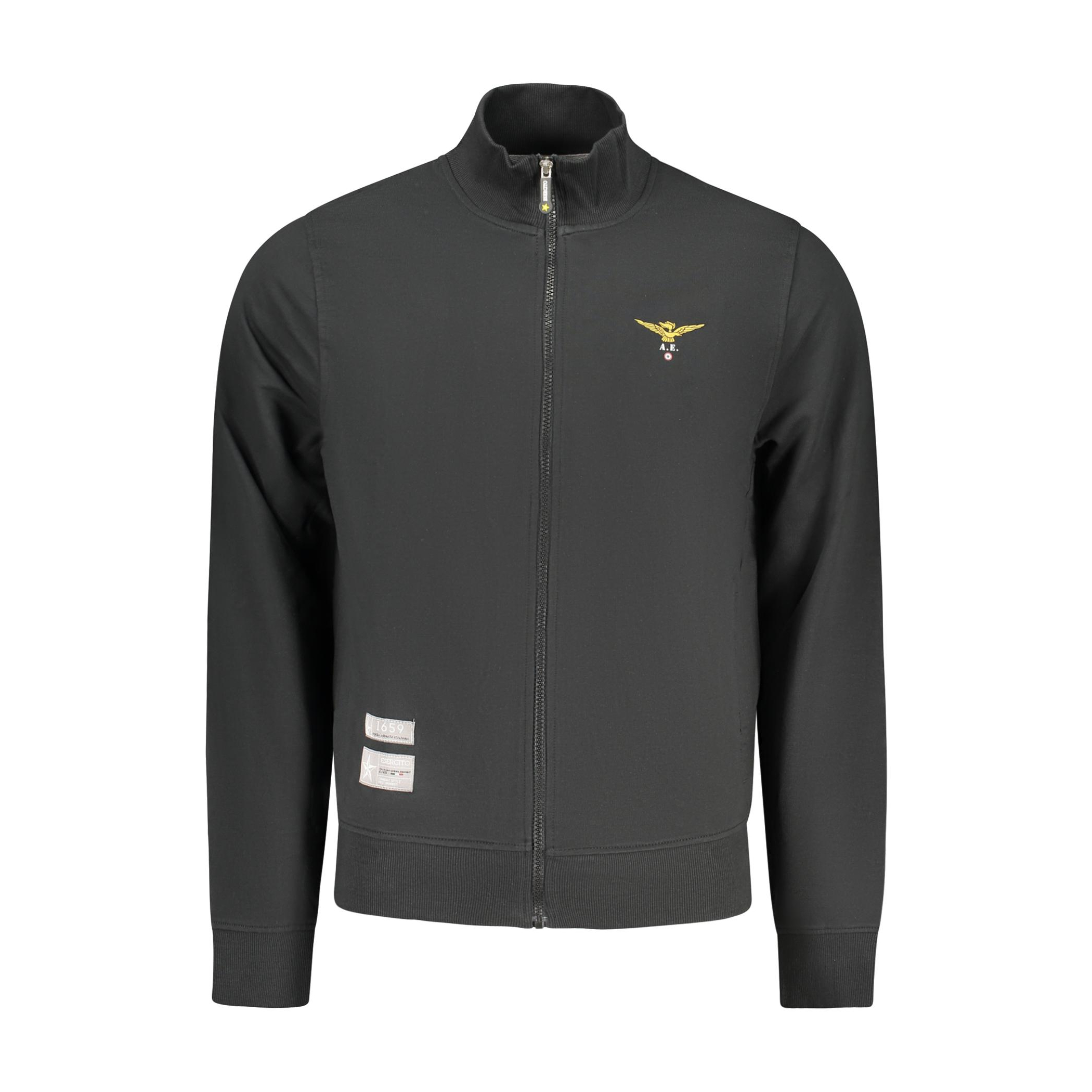 Снимка на Мъжки черен суитшър с цип, военна академия ACCADEMIA MILITARE