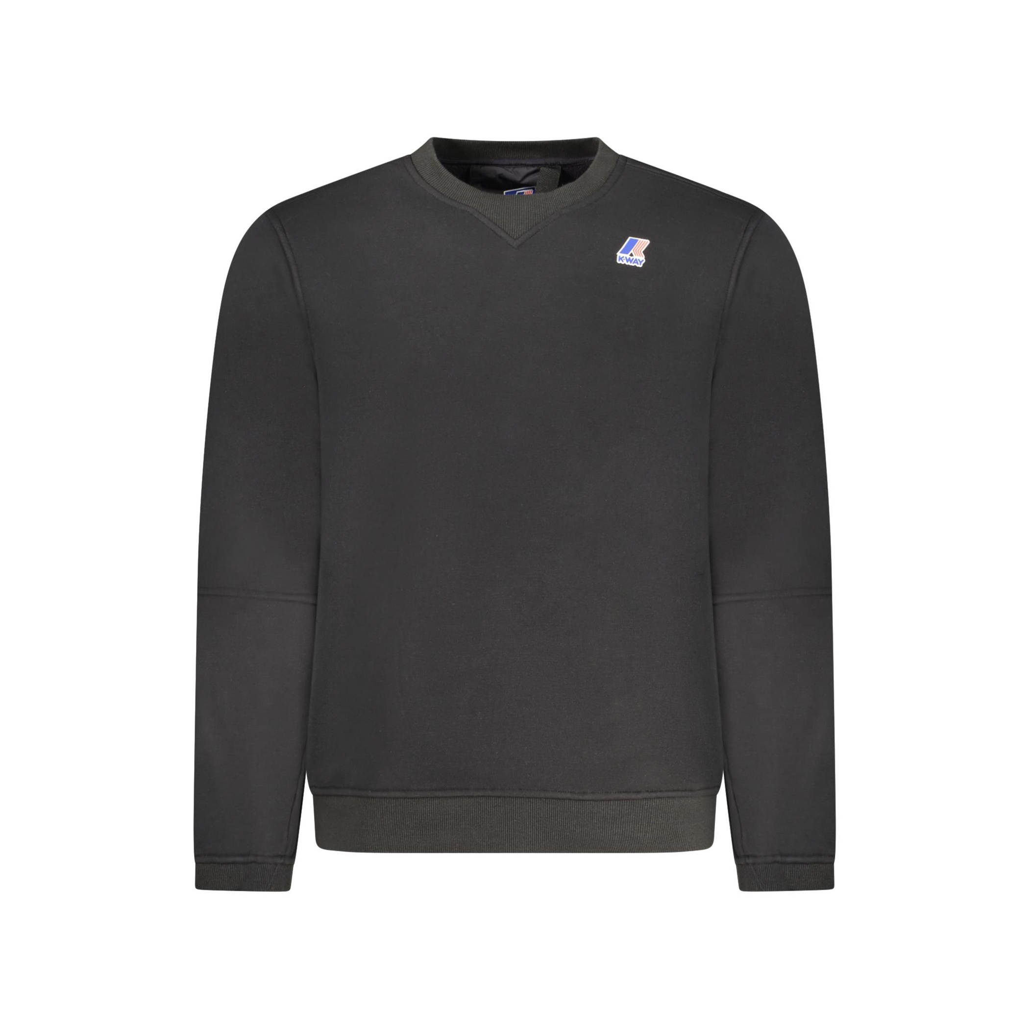 Снимка на Мъжки черен суитшърт без цип k-way K WAY