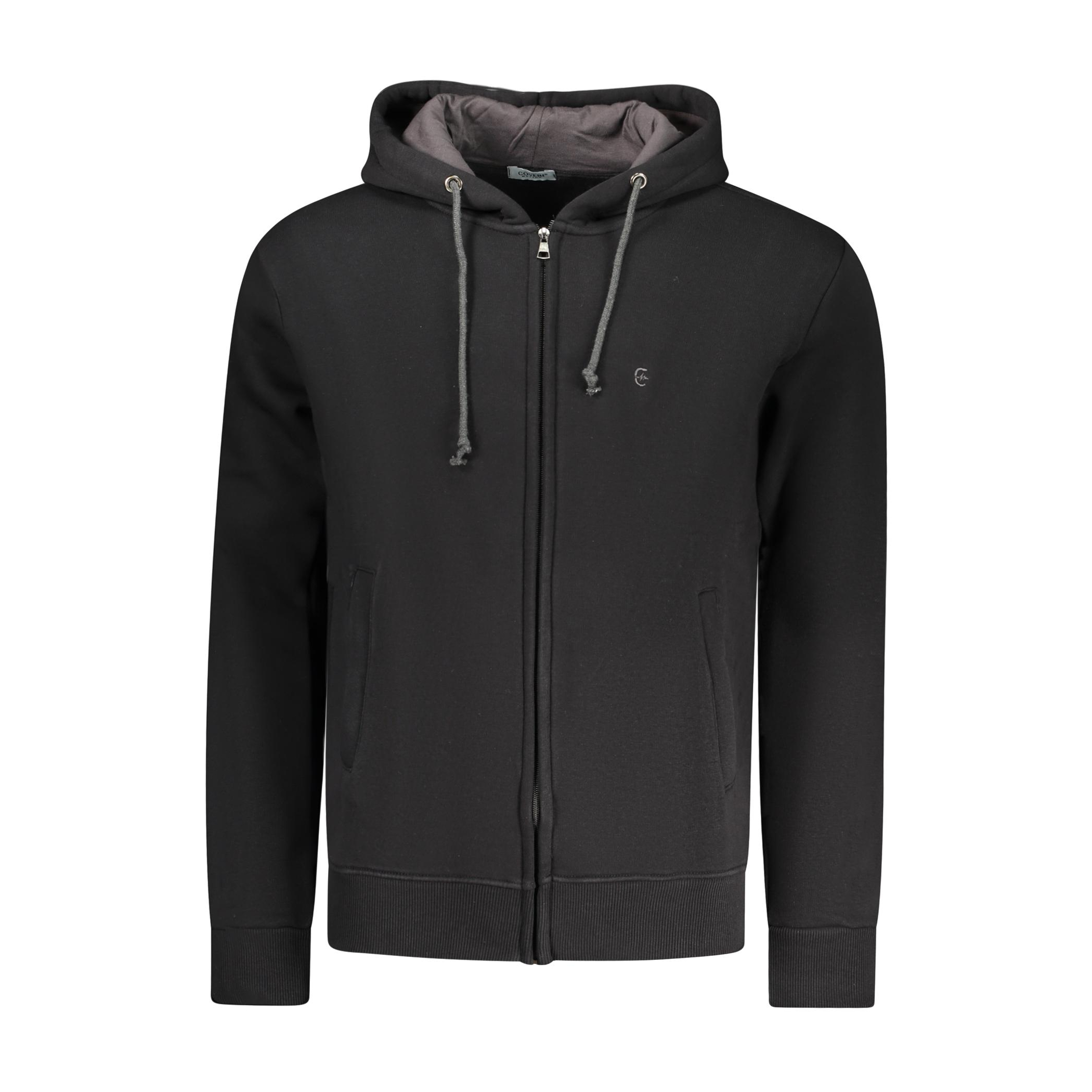 Снимка на Мъжки черен суитшърт с цип  COVERI MOVING