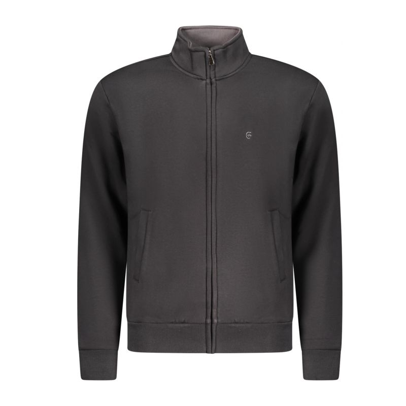 Мъжки черен суитшърт с цип