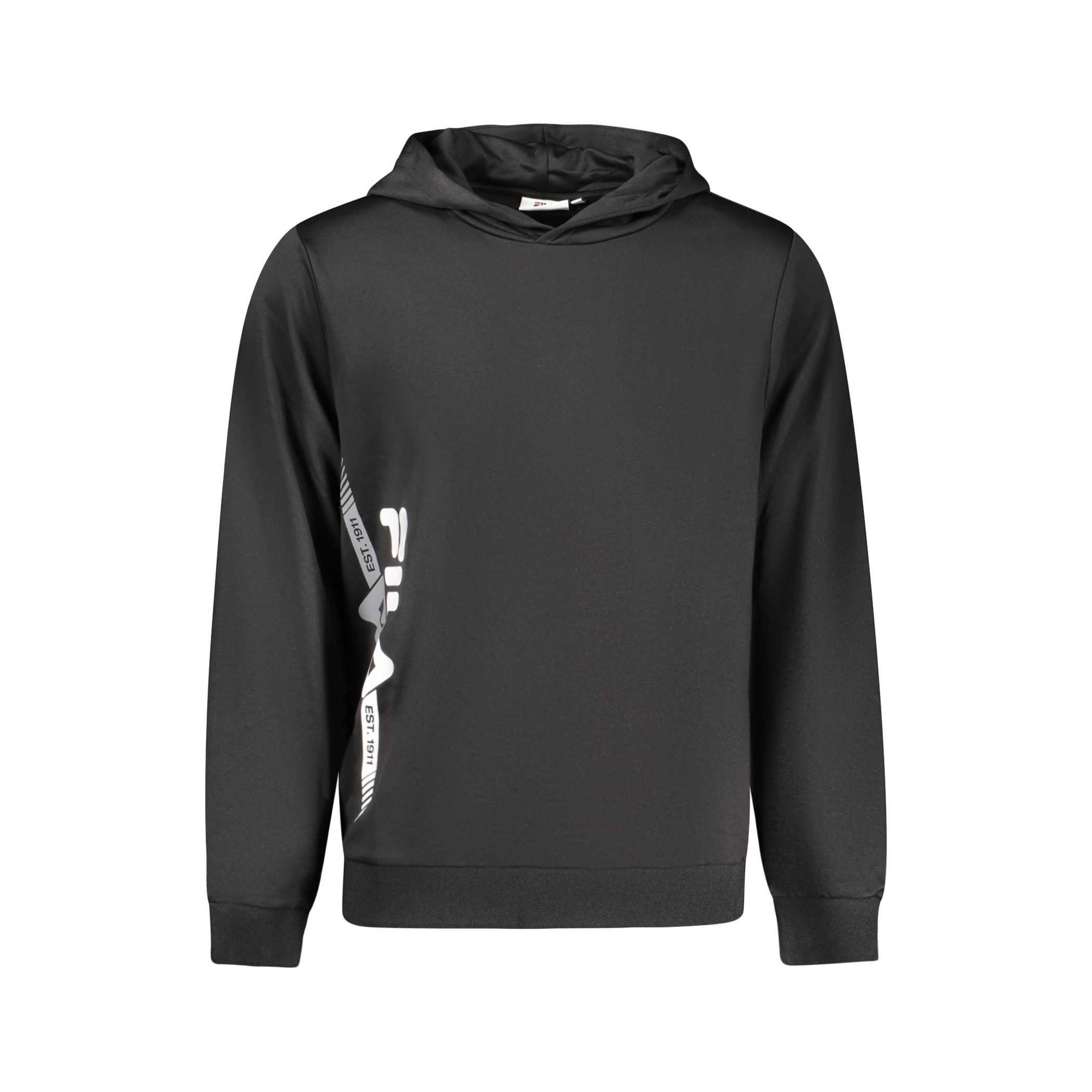 Снимка на Мъжки черен суитшърт с цип  FILA