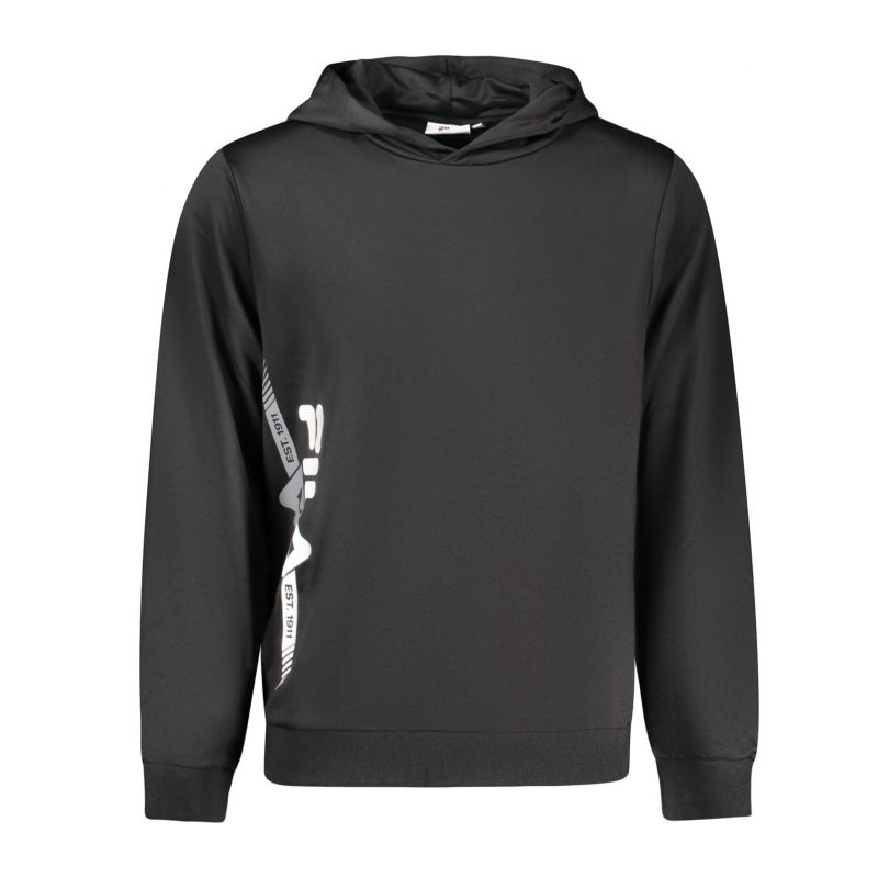 Мъжки черен суитшърт с цип