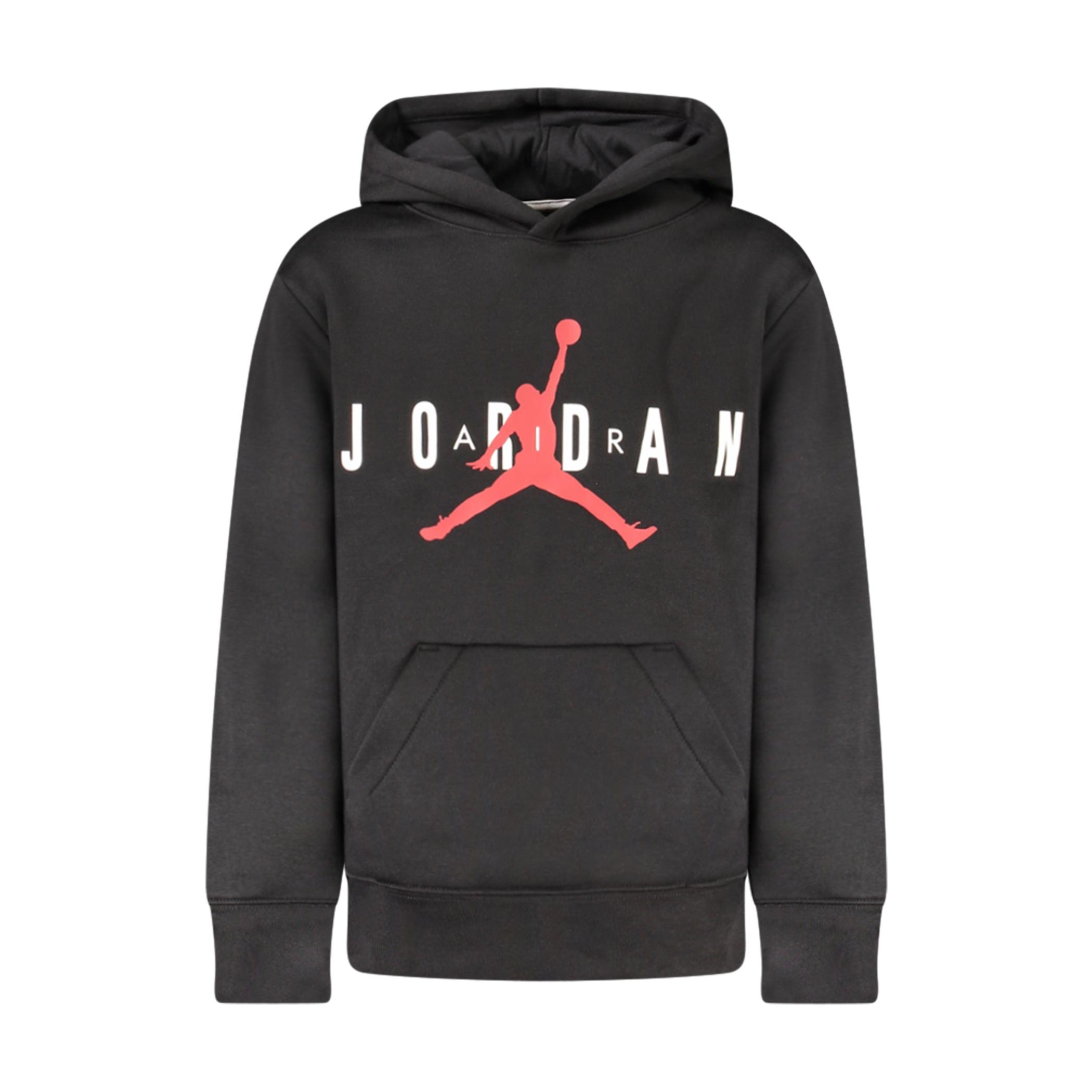Снимка на Мъжки черен суитшърт с цип  JORDAN