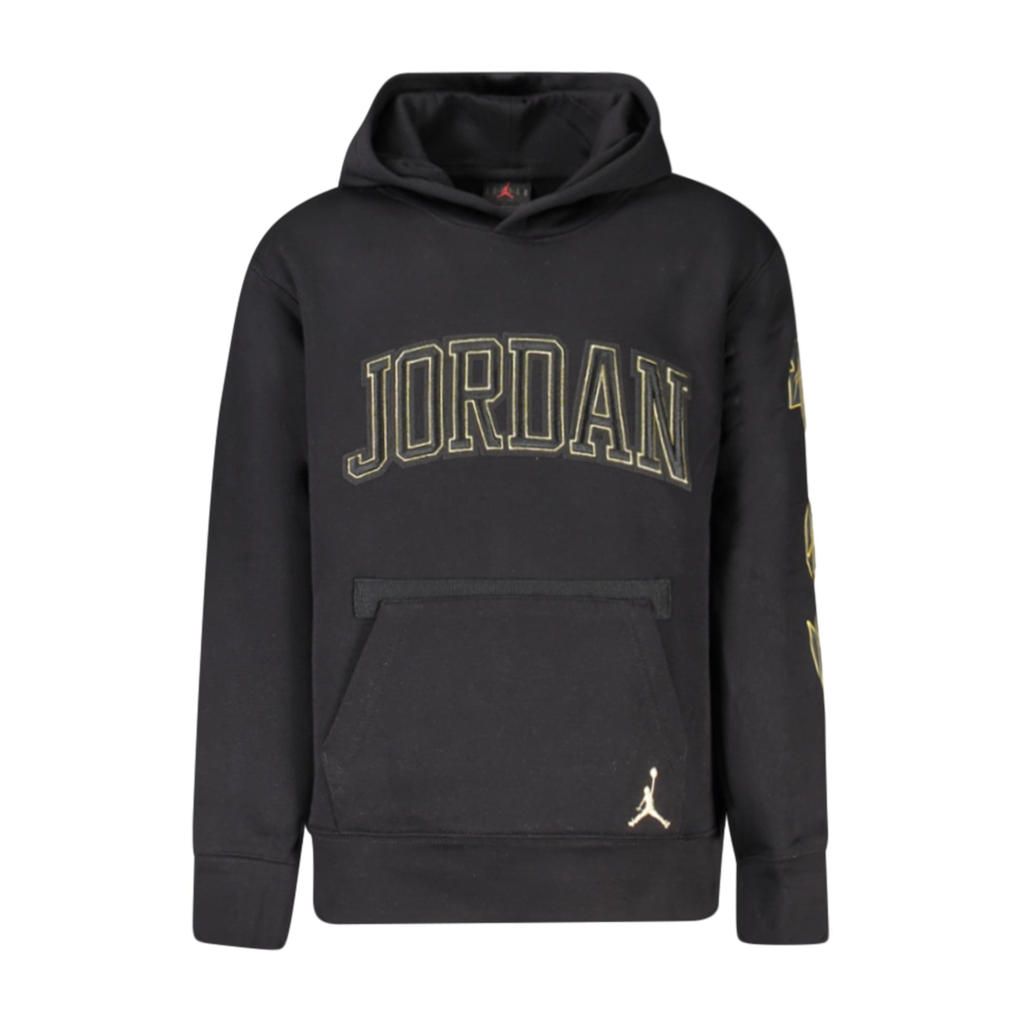 Снимка на Мъжки черен суитшърт с цип  JORDAN